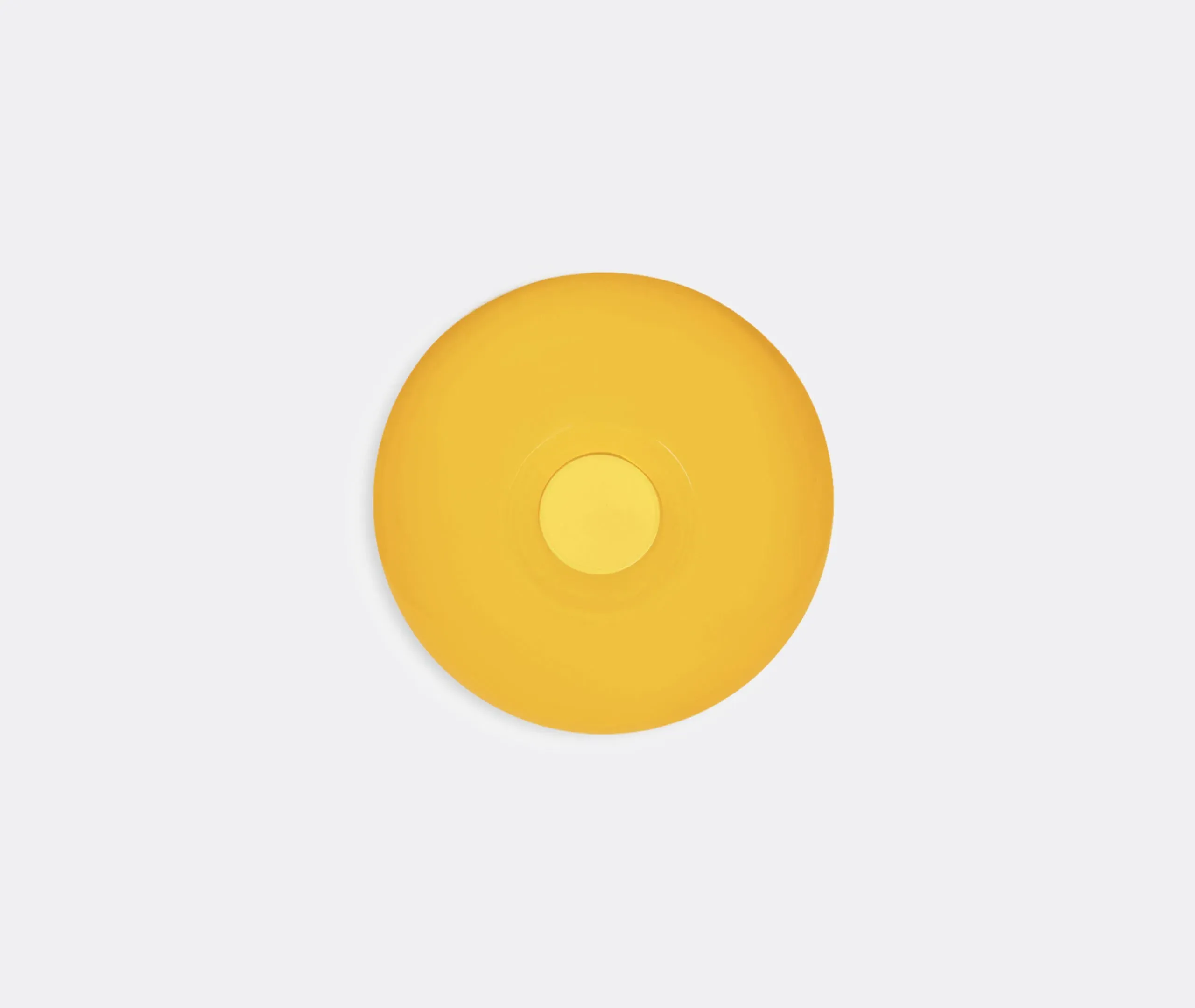 Spherical Glass Vase - Yellow, Murano Glass