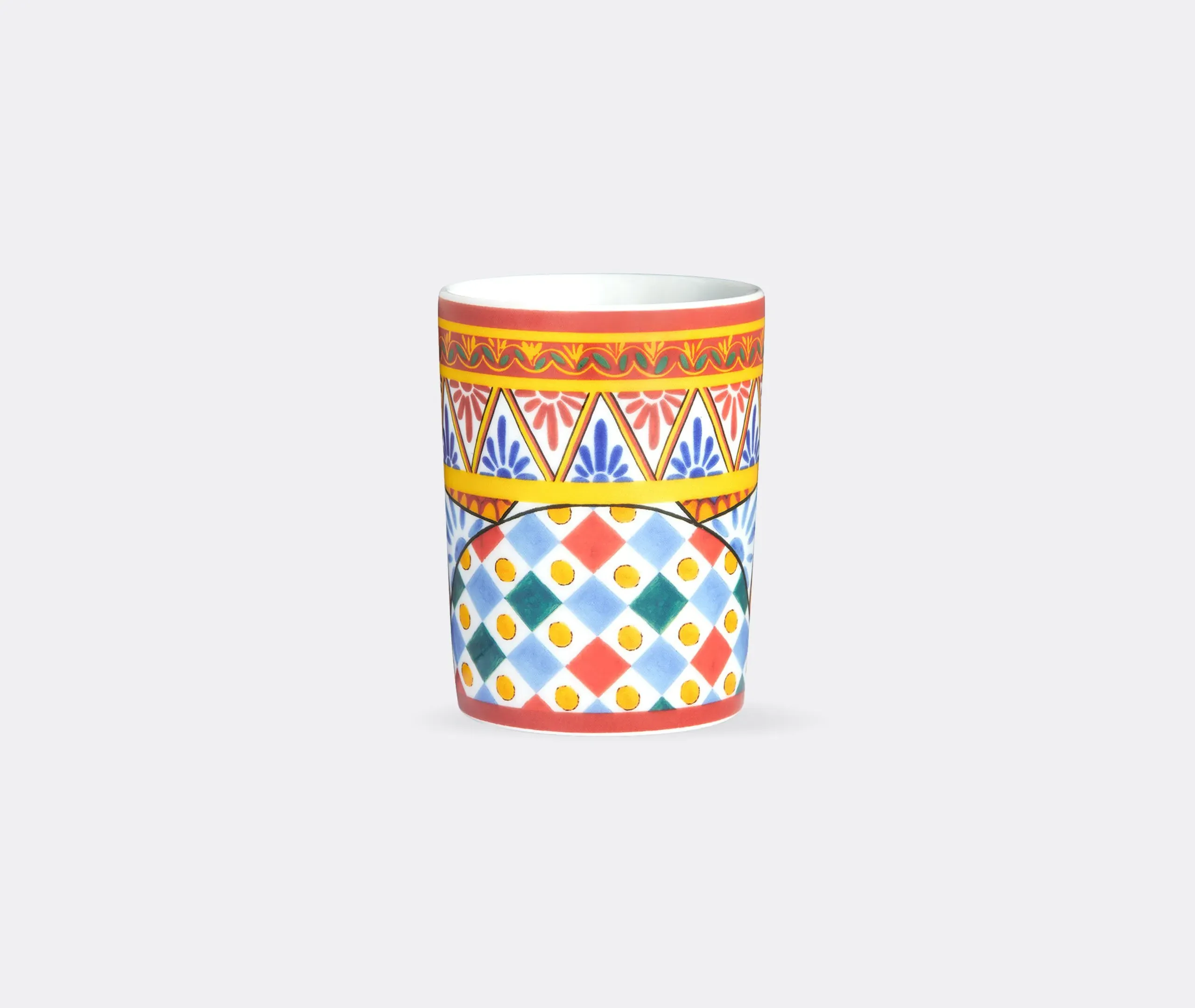 Water Cup with Pattern - Multicolor, Porcelain image