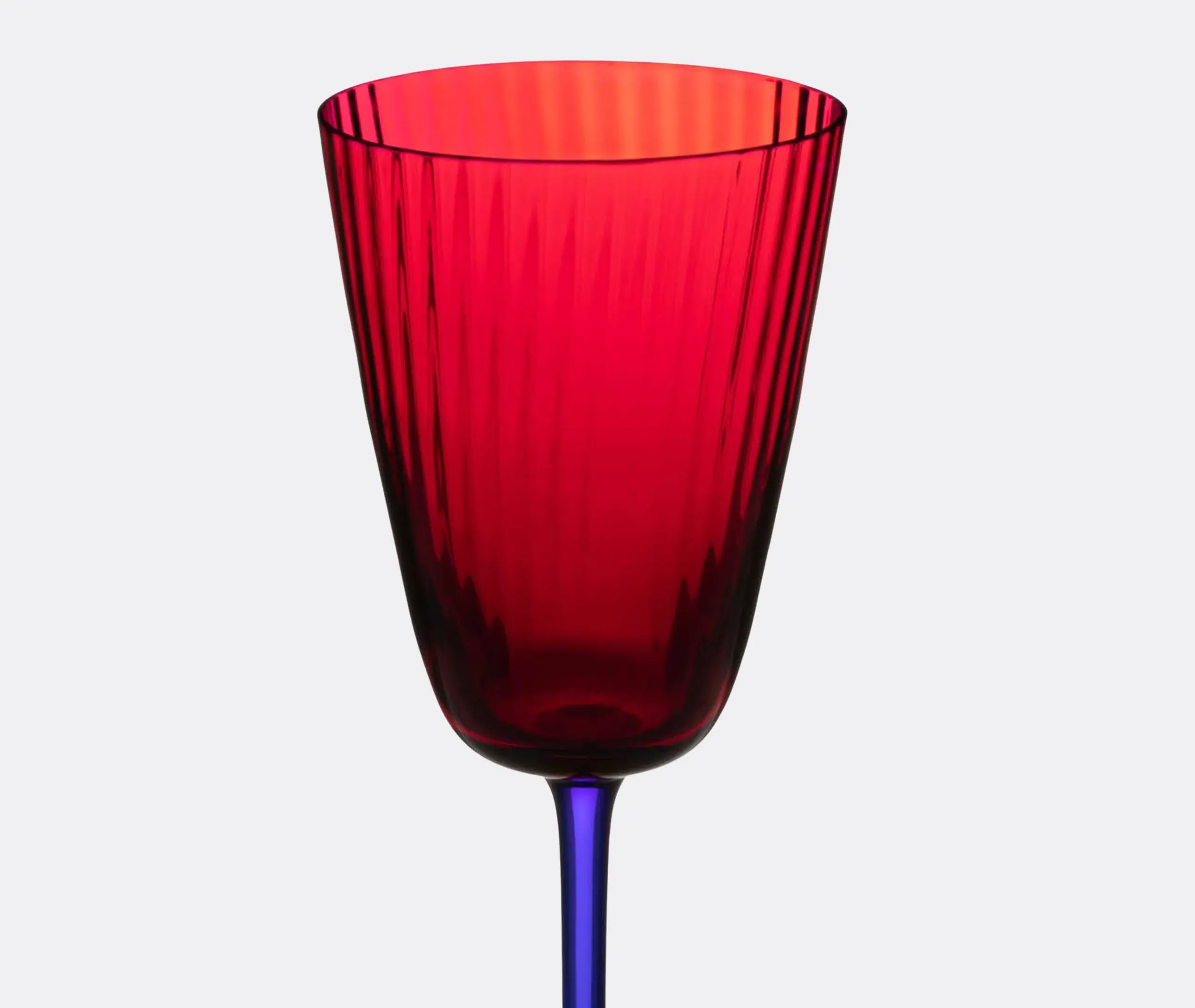 White Wine Glass Carretto Siciliano - Red, Glass