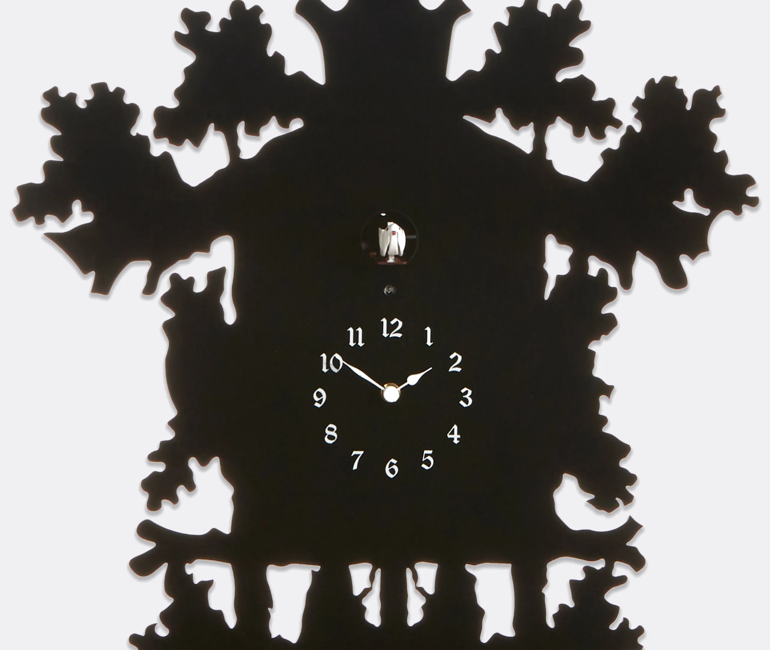 Cucù Cuckoo Wall Clock with Light Sensor - Black, Sheet Metal alternate view