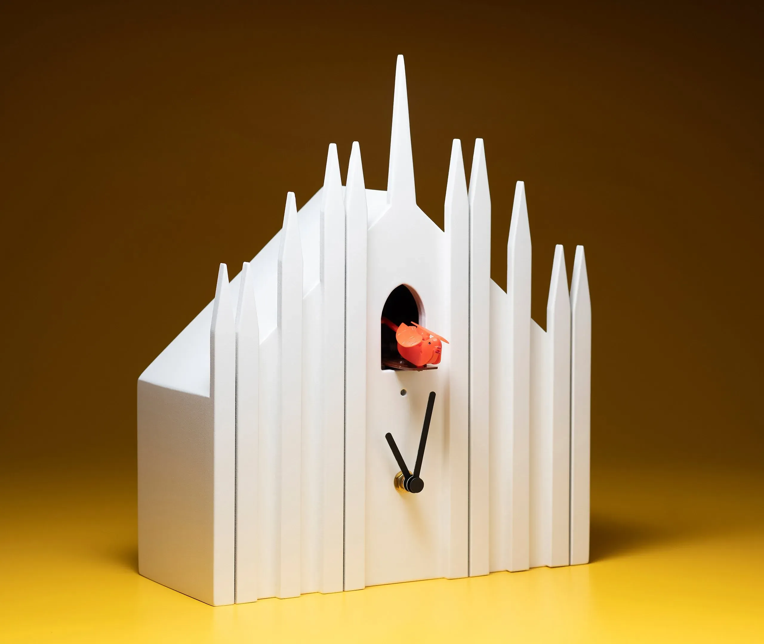 Cuckoo Clock with Light Sensor - White