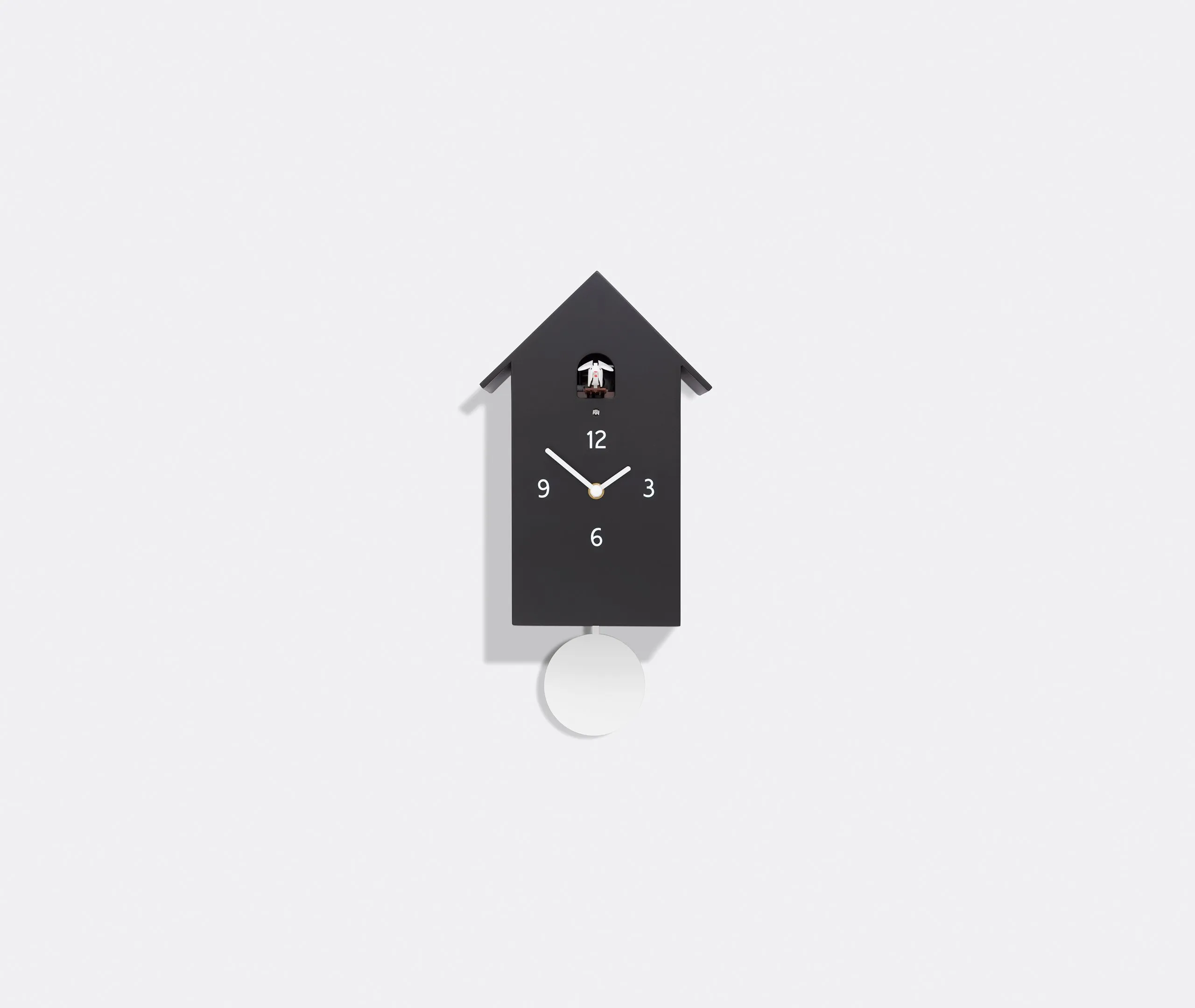 House-Shaped Cuckoo Clock - Black, Metal image