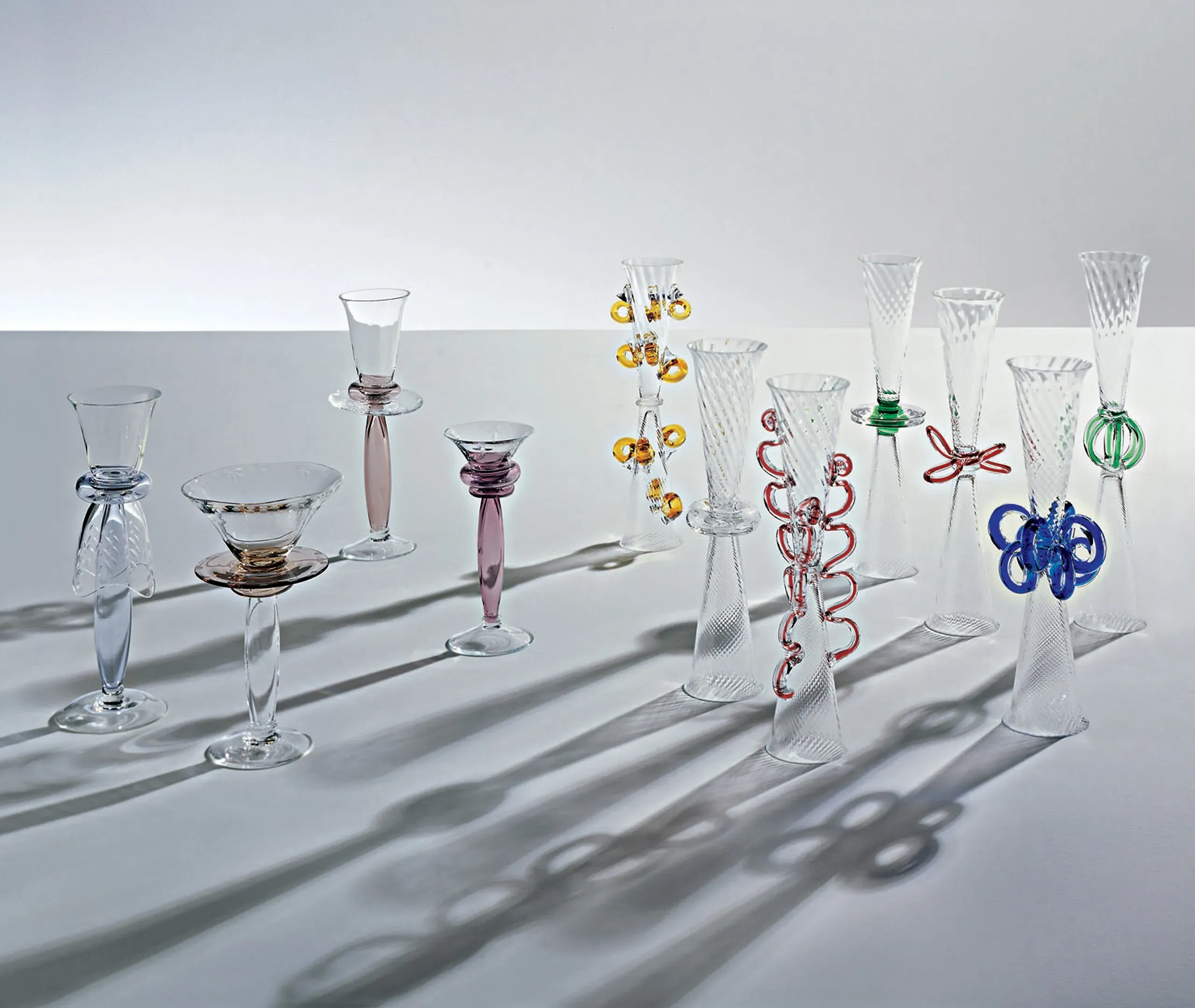 Bibi II Flute Glass - Multicolour