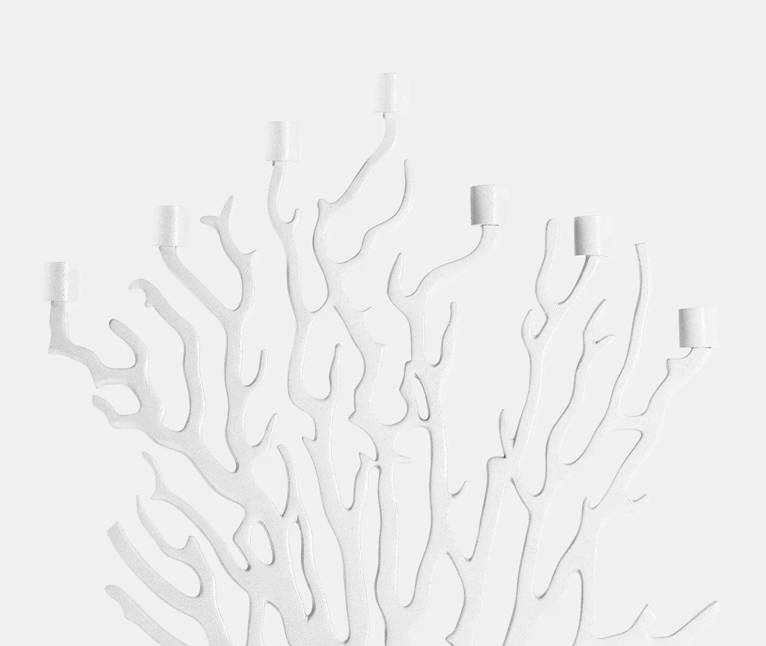 Tenochtitlan Large Candle Holder - White