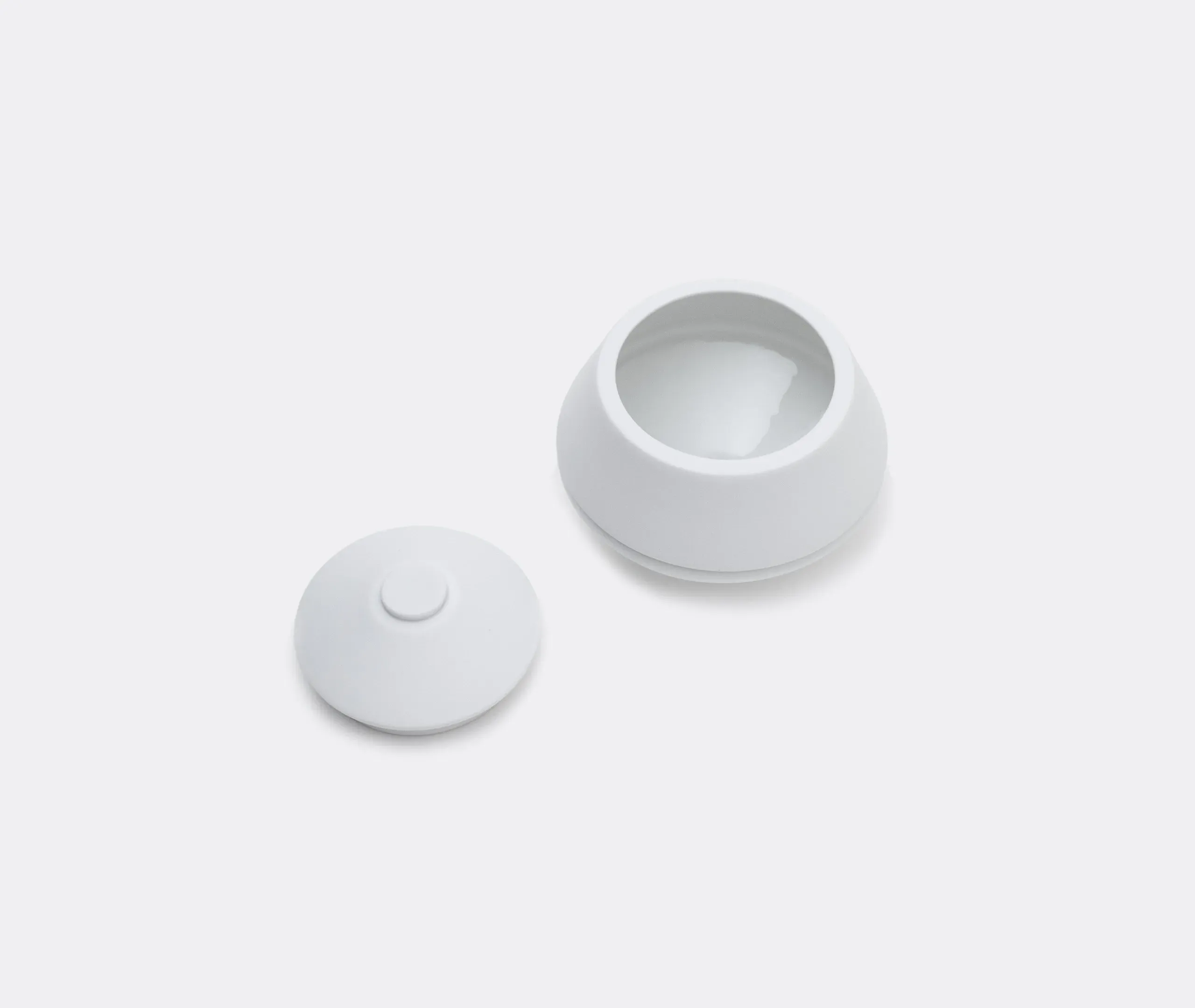 Circle Sugar Bowl - White, Porcelain