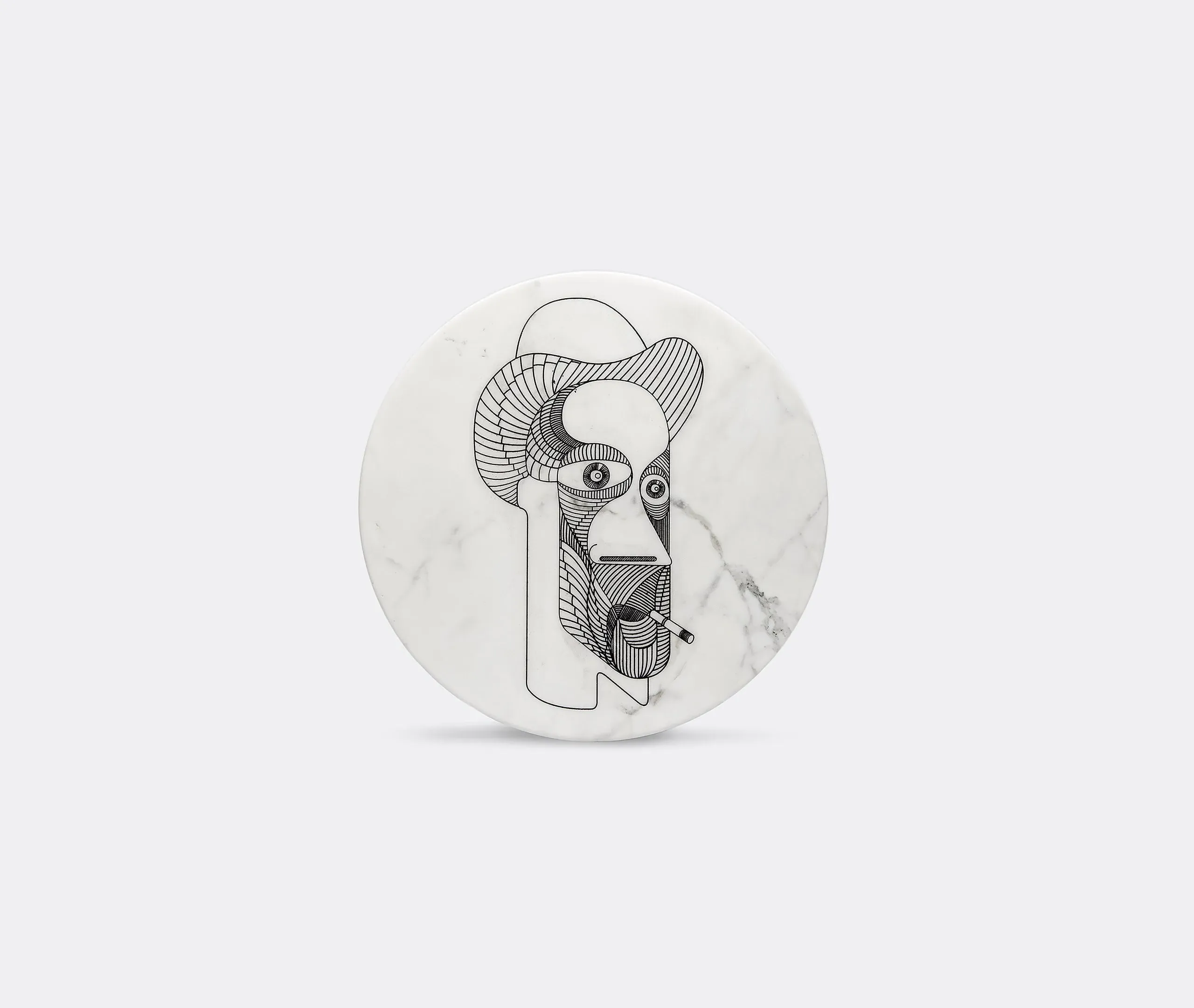 Marblelous VI Round Serving Plate - Multicolor, Marble product