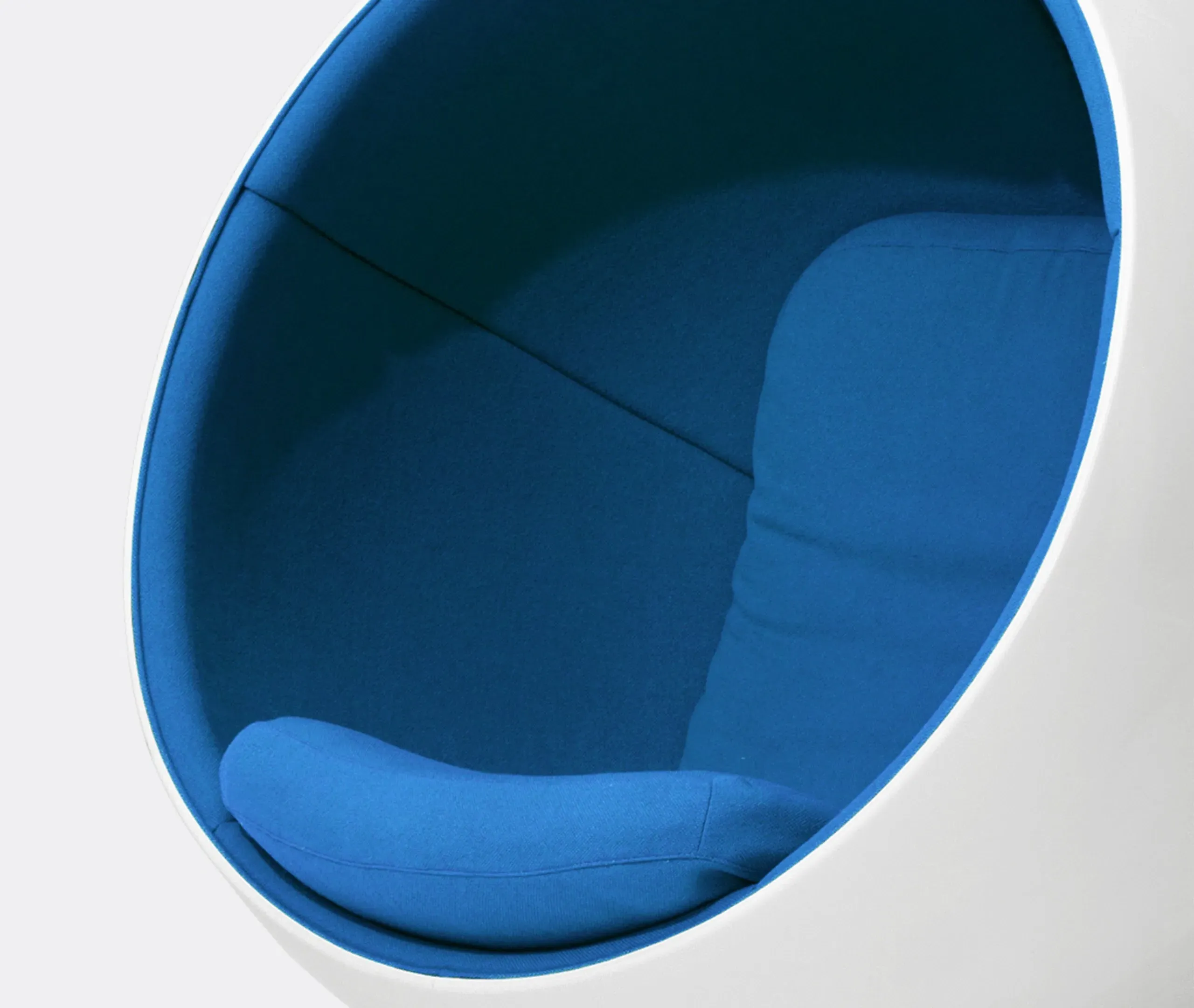 Ball Chair Spherical Accent Chair - Blue, Glass Fibre