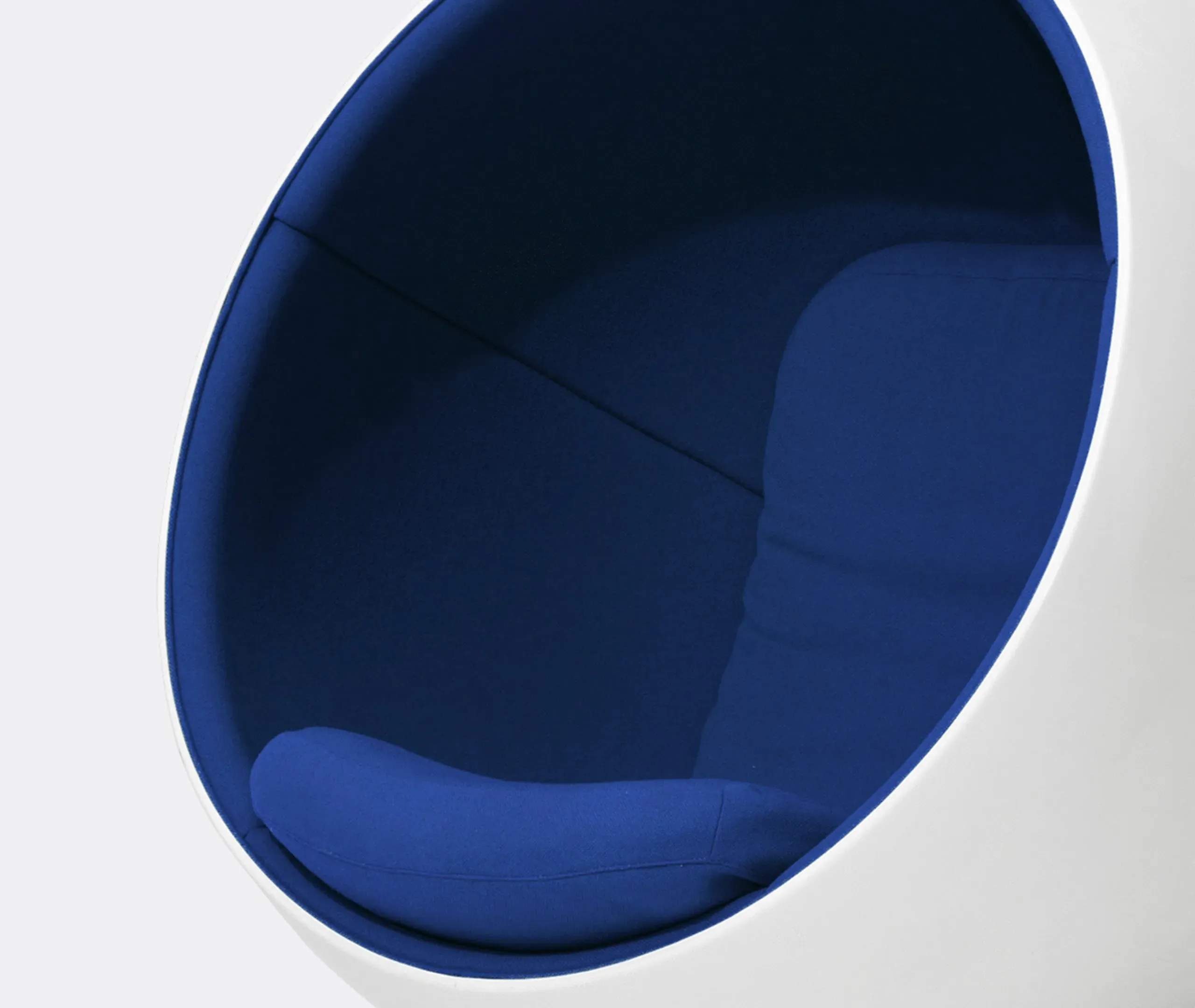 Ball Chair with Swivel Base - Blue, Fiberglass