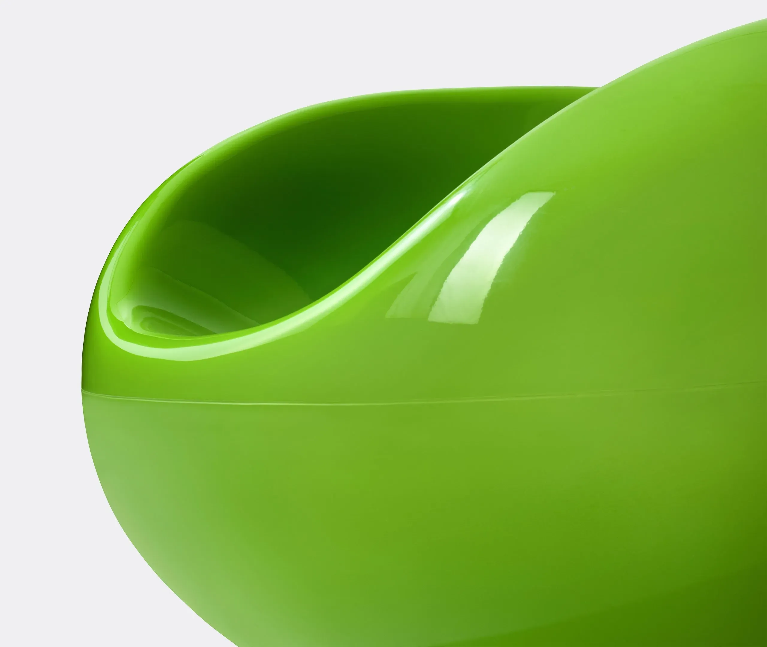 Pastil Chair with Ergonomic Design - Green, Fibreglass