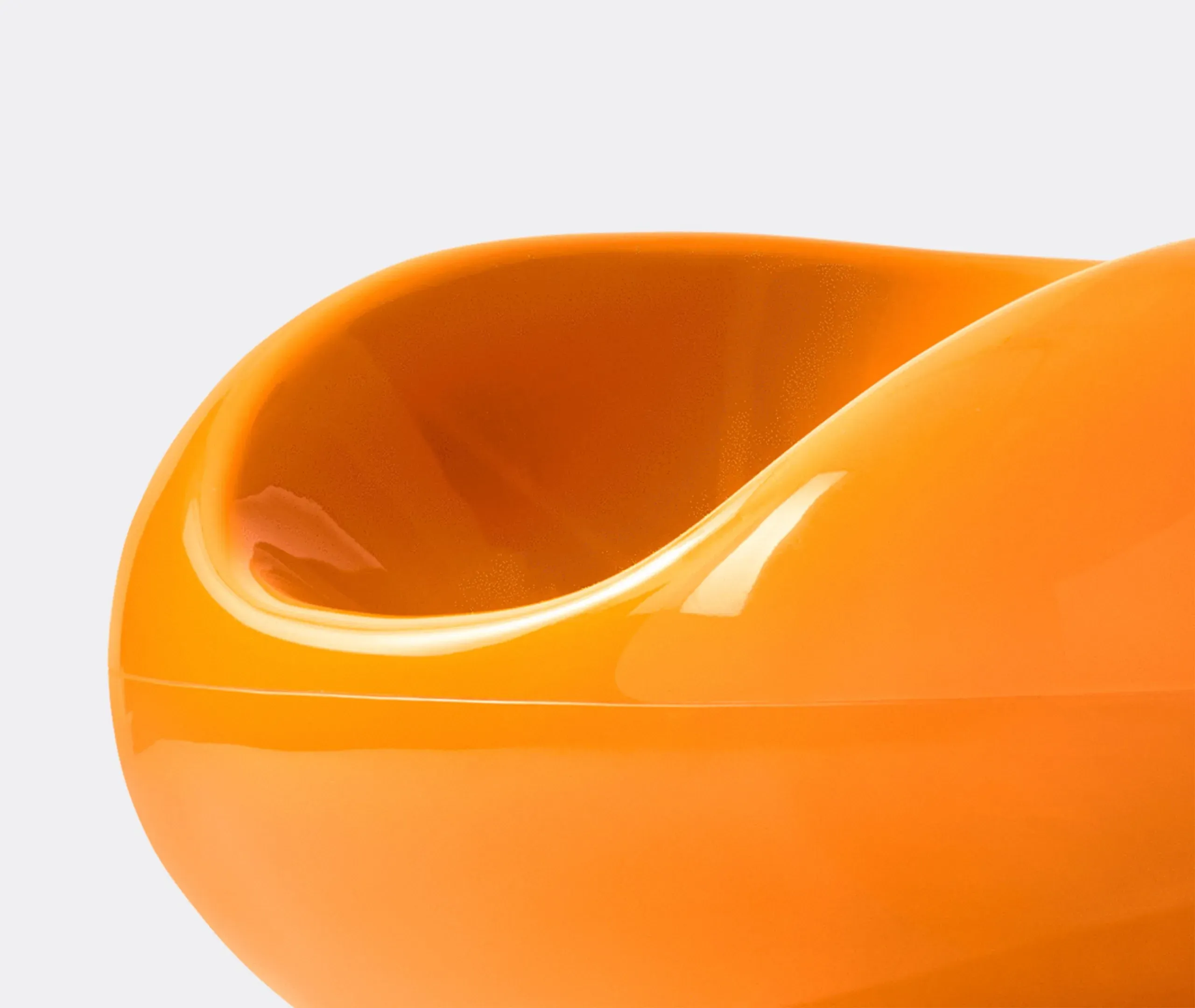 Pastil Chair with Ergonomic Design - Orange, Fibreglass
