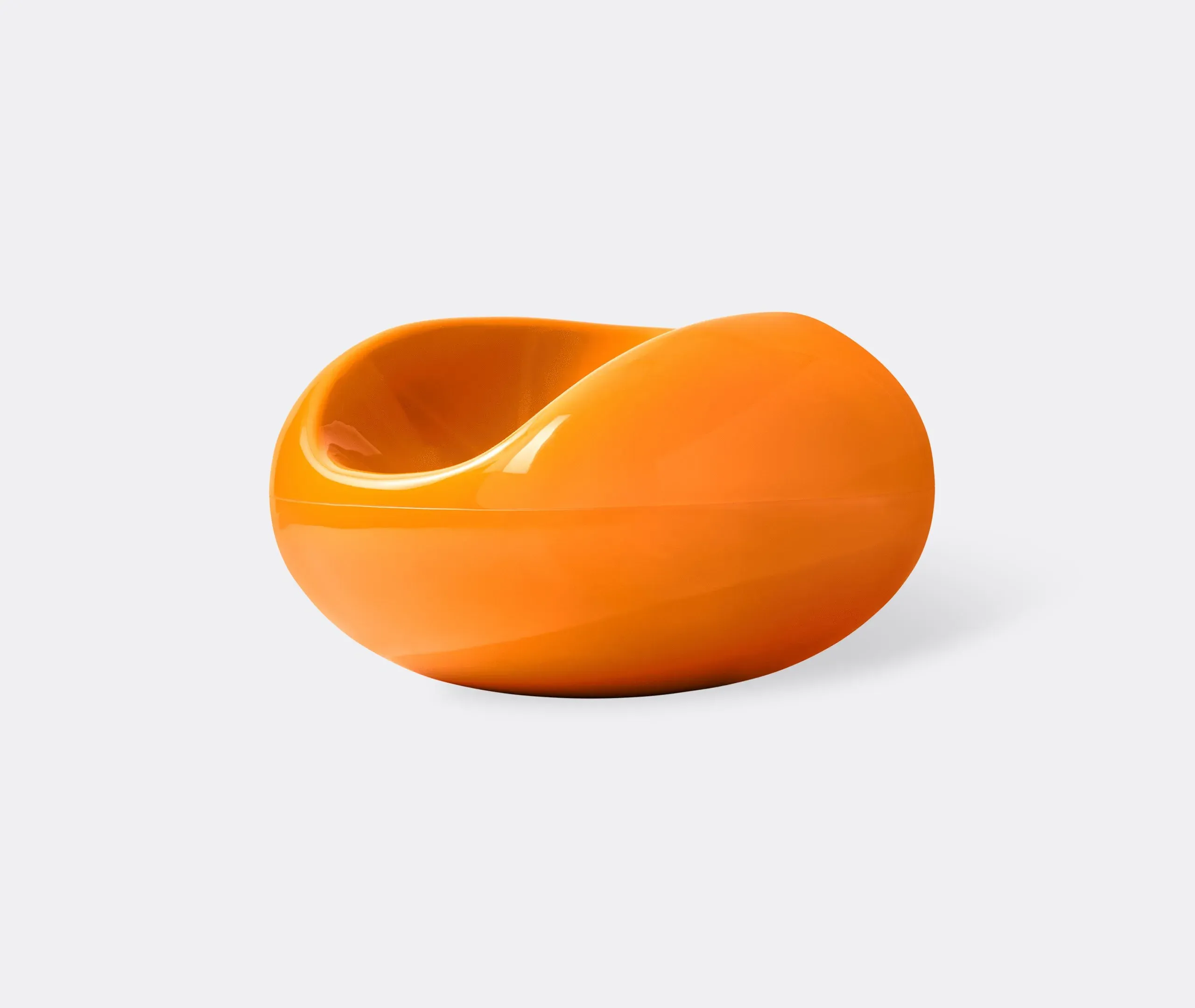 Pastil Chair with Ergonomic Design - Orange, Fibreglass