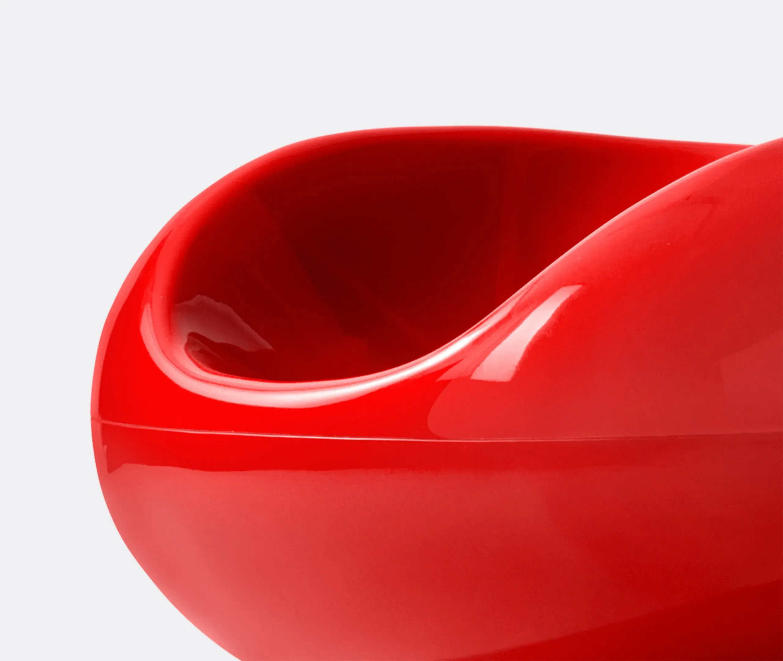 Pastil Chair with Ergonomic Design - Red, Fibreglass