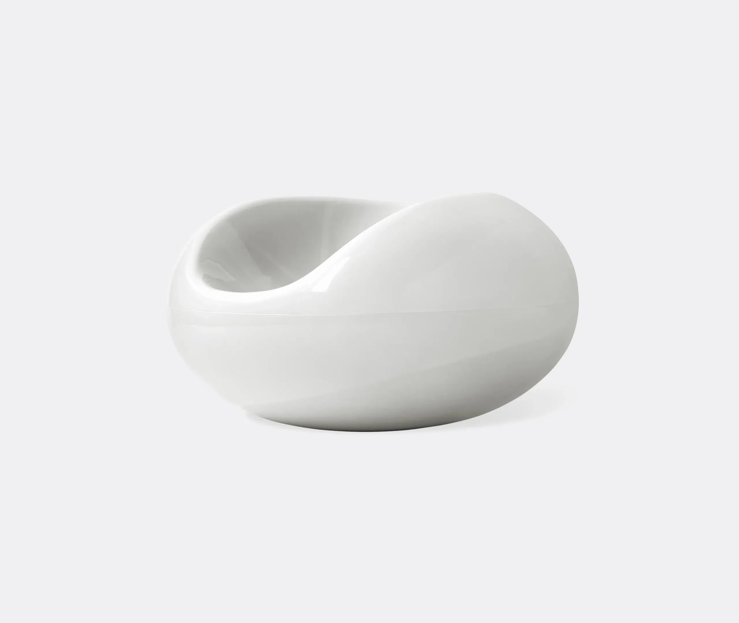 Pastil Chair with Ergonomic Design - White, Fibreglass