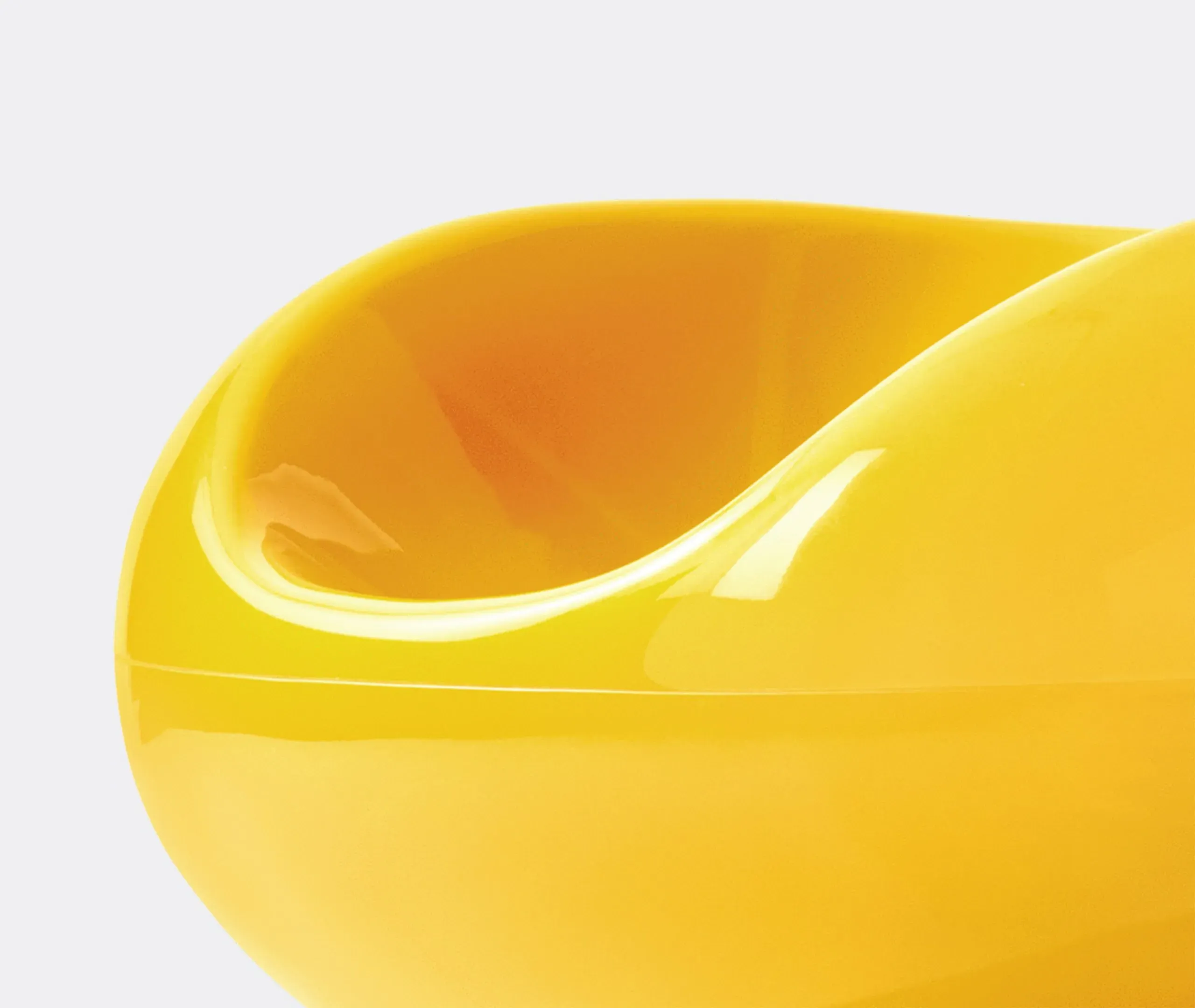 Pastil Chair with Ergonomic Design - Yellow, Fibreglass