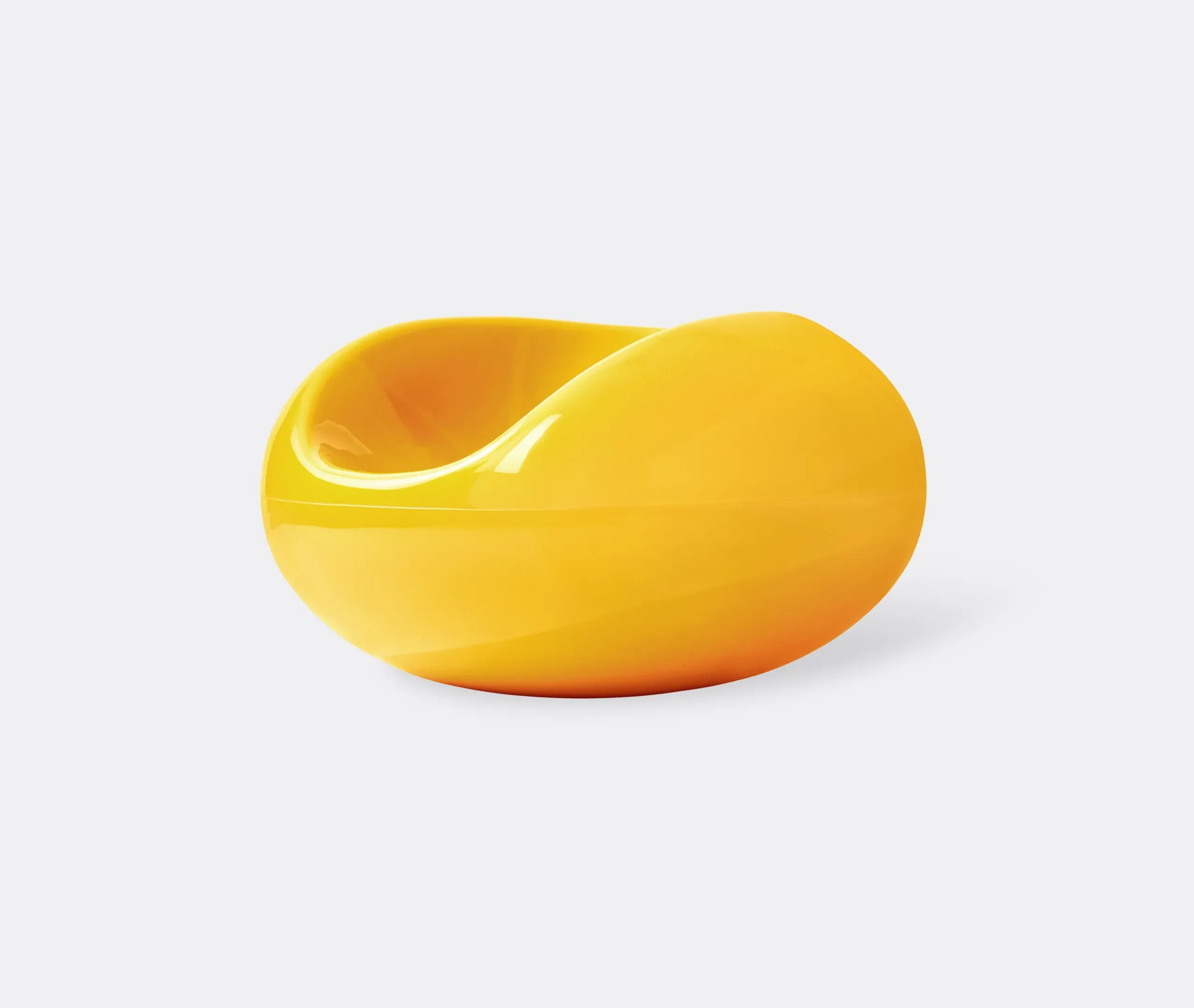 Pastil Chair with Ergonomic Design - Yellow, Fibreglass
