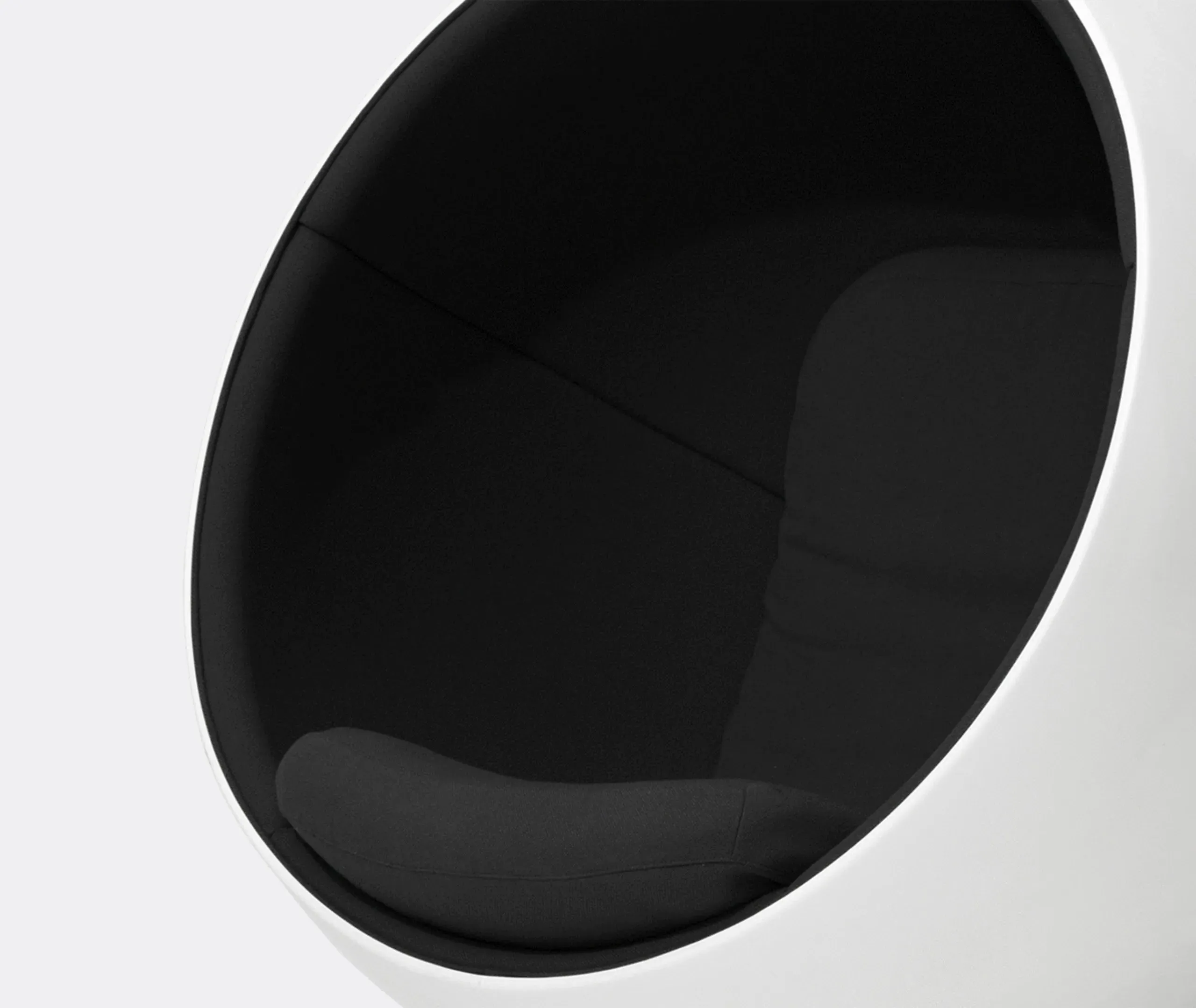 Spherical Ball Chair - Black, Glass Fibre
