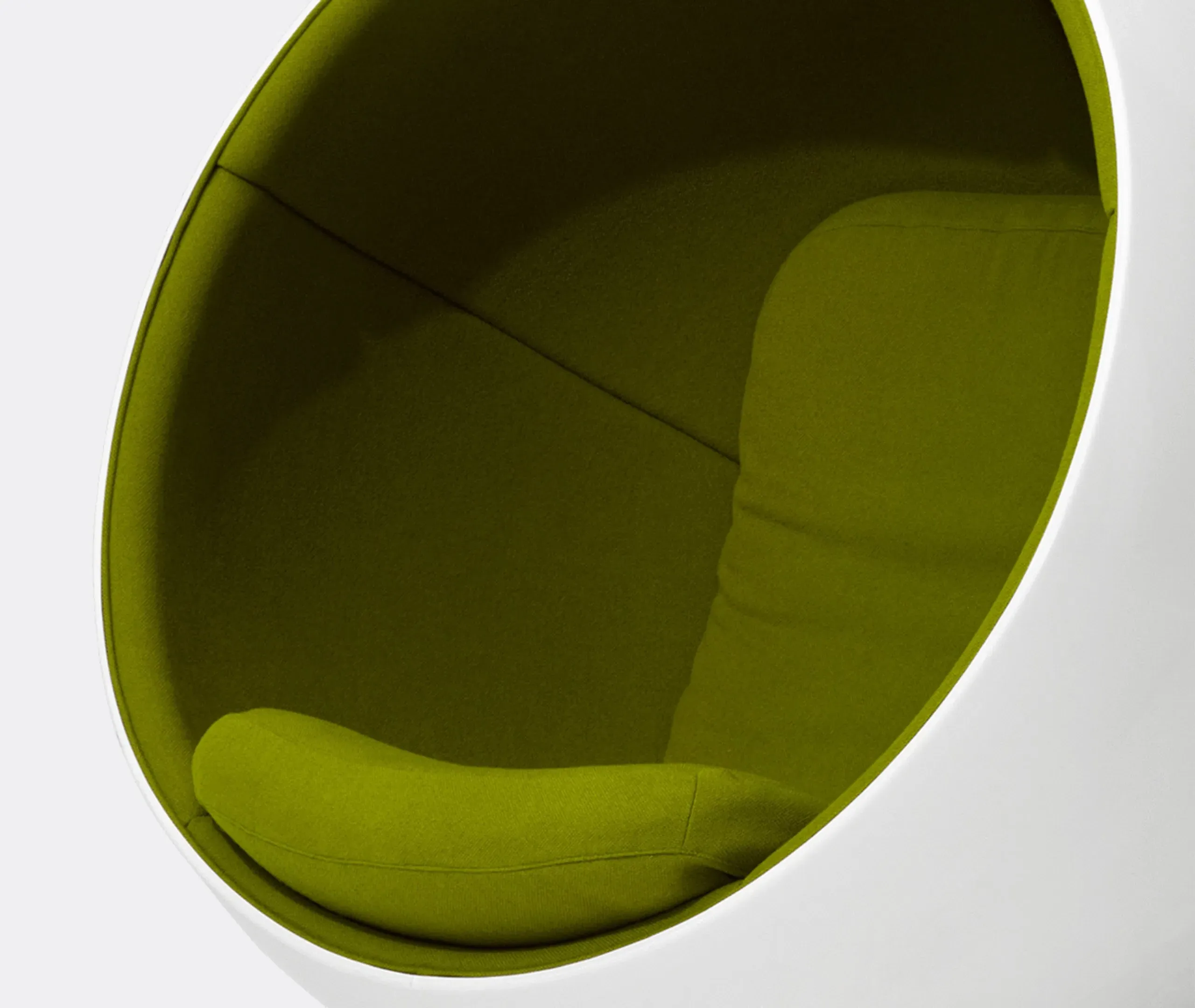 Spherical Ball Chair - Lime Green, Glass Fibre