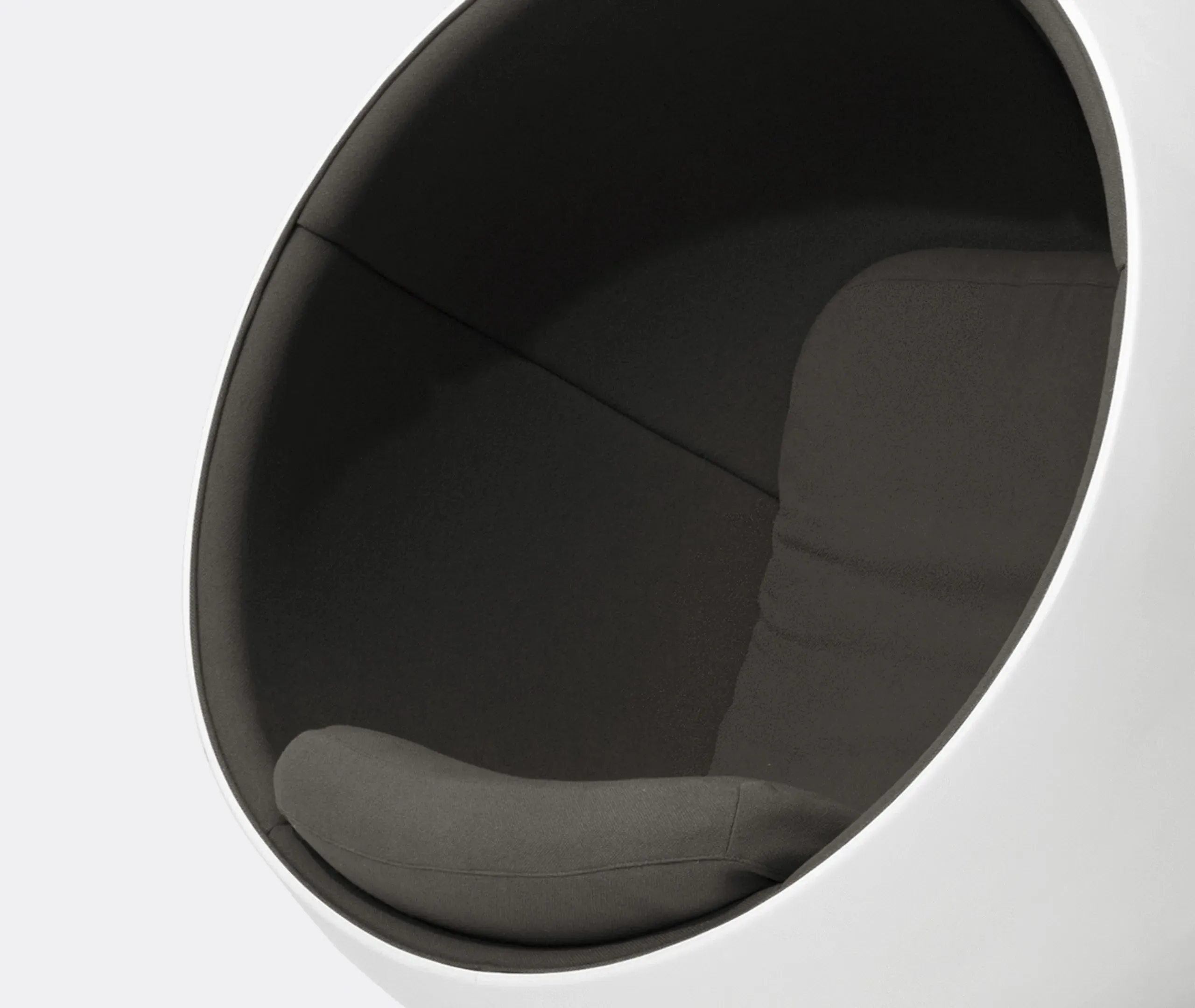 Spherical Ball Chair with Hallingdal - Grey, Fibreglass