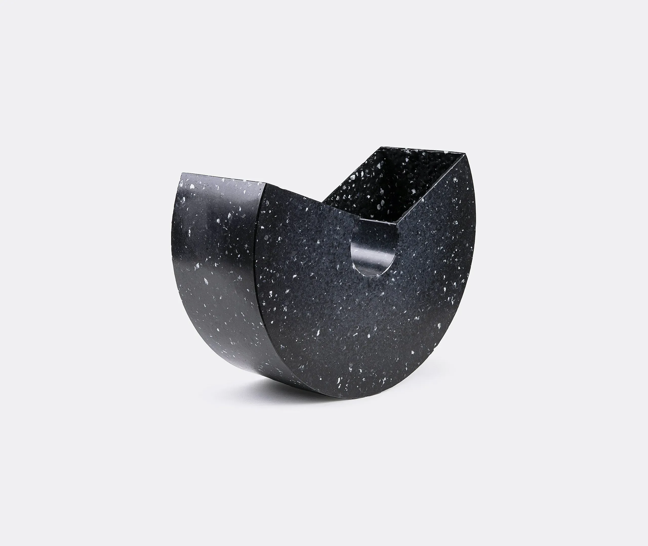Rocking Desk Bin with Compartments - Black