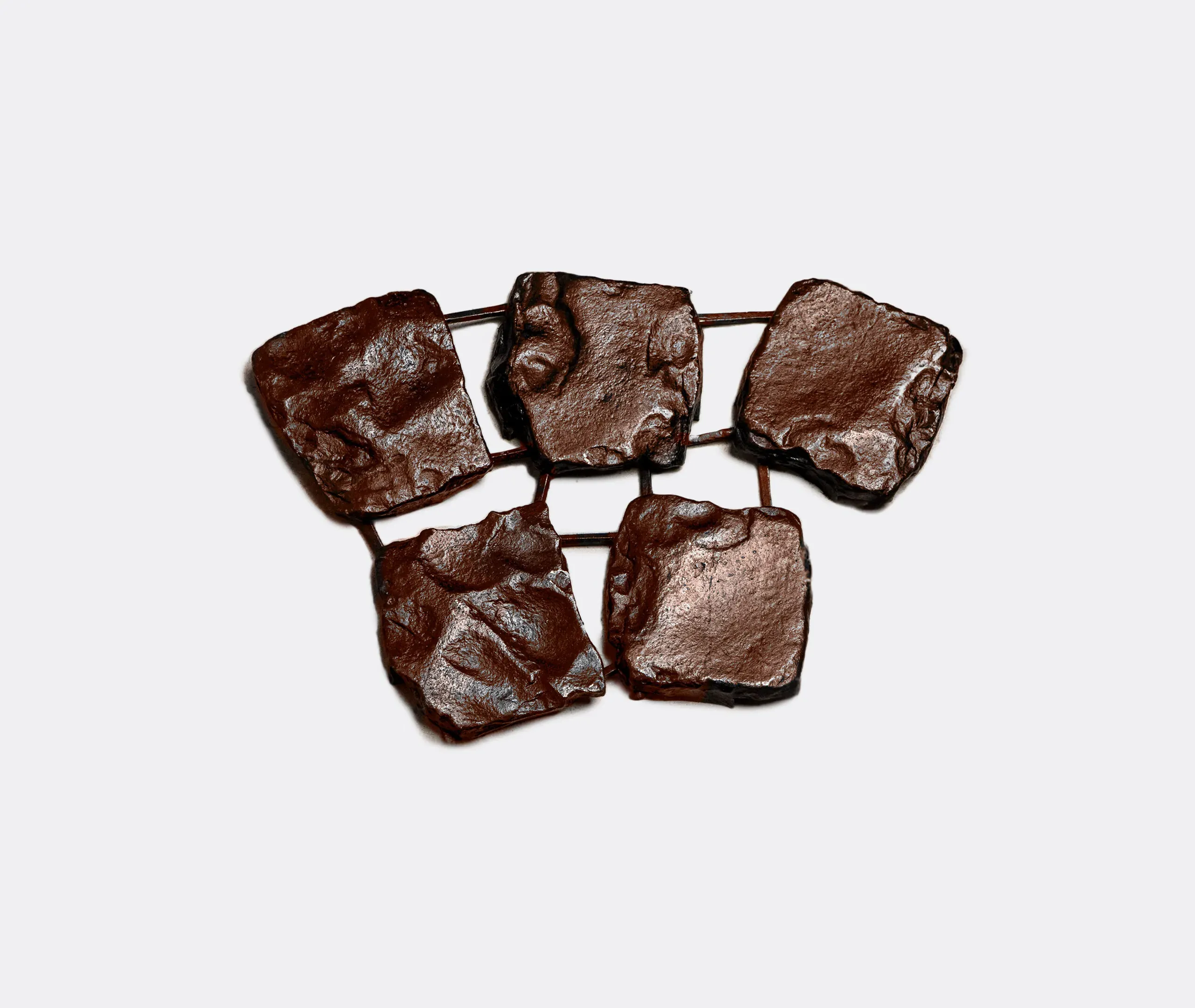 'Roma' Modular Floor and Table Sculpture - Brown, Bronze product