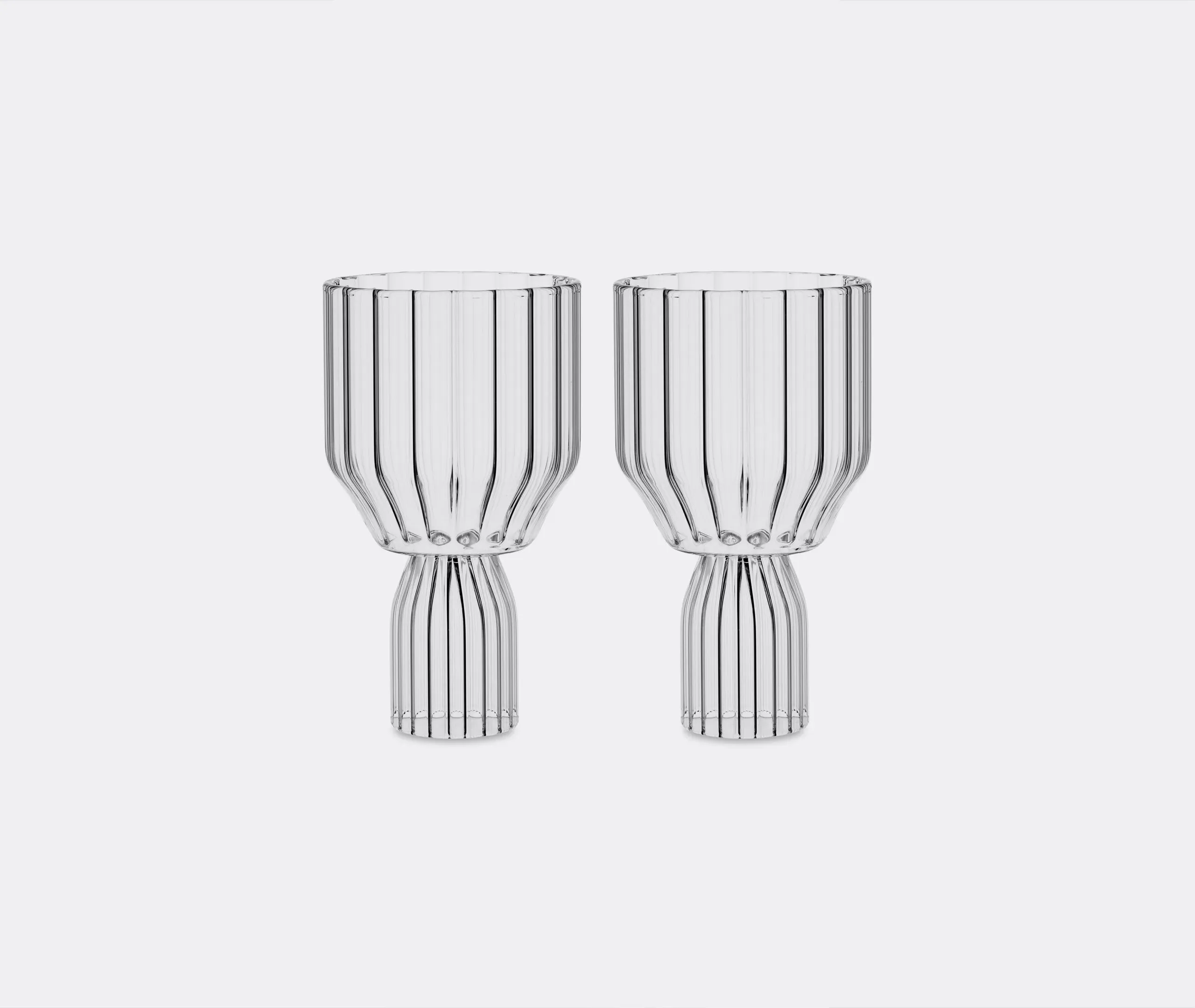 Red Wine Goblet Set of 2 - Clear, Borosilicate