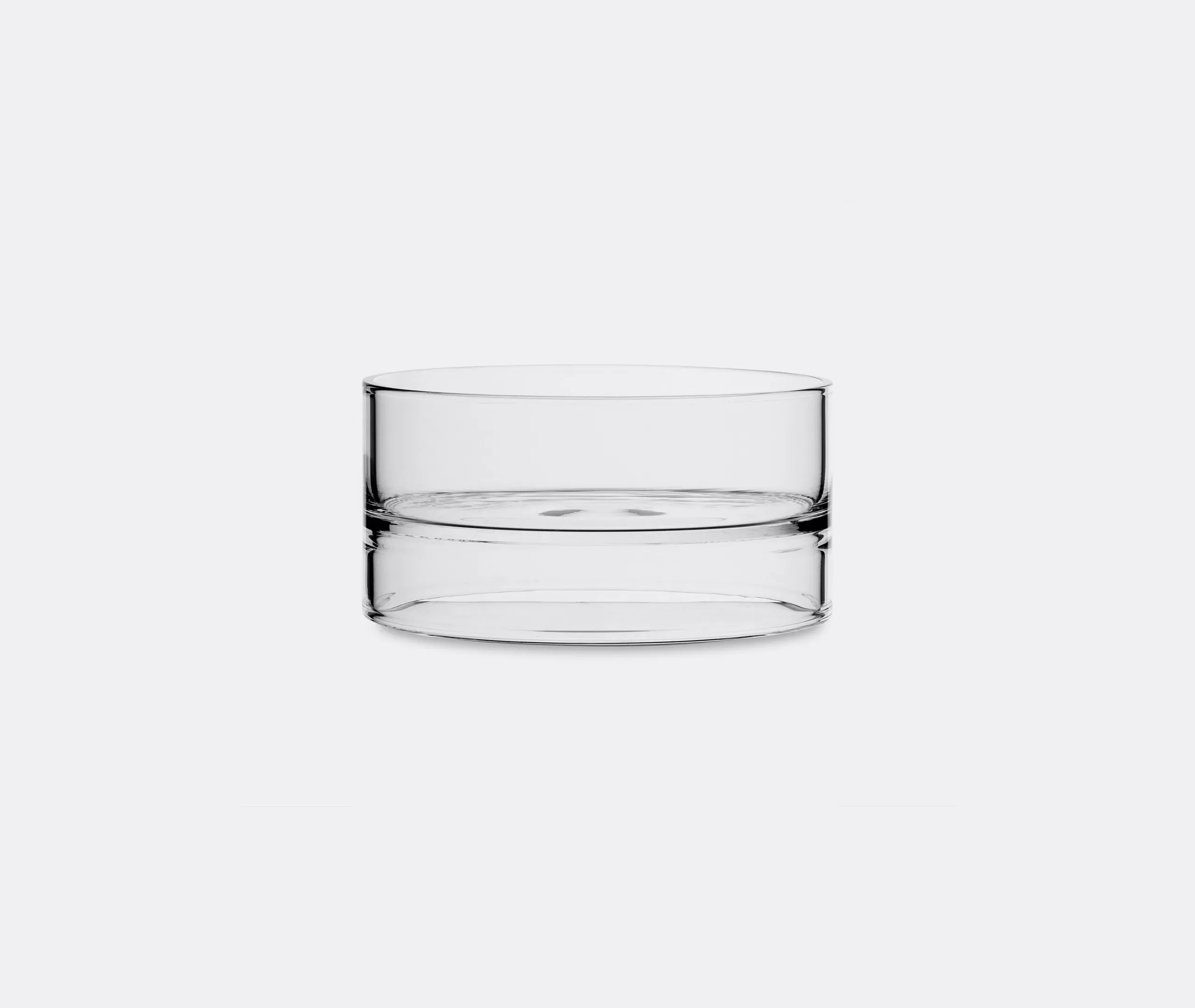 Small Bowl with Dual Vessels - Clear, Glass image
