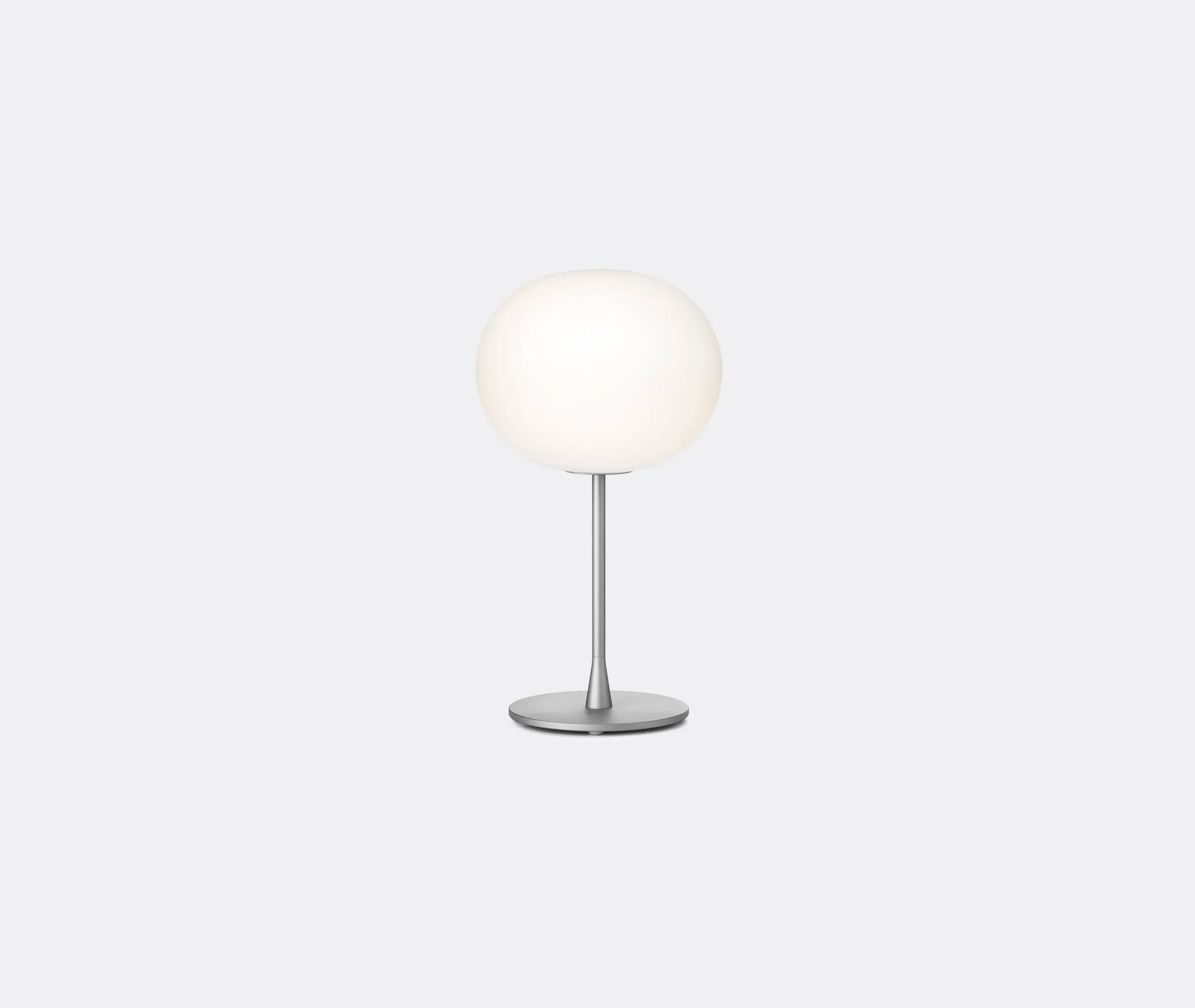 Glo-Ball Table 1 Lamp with Dimmer - Silver, Steel