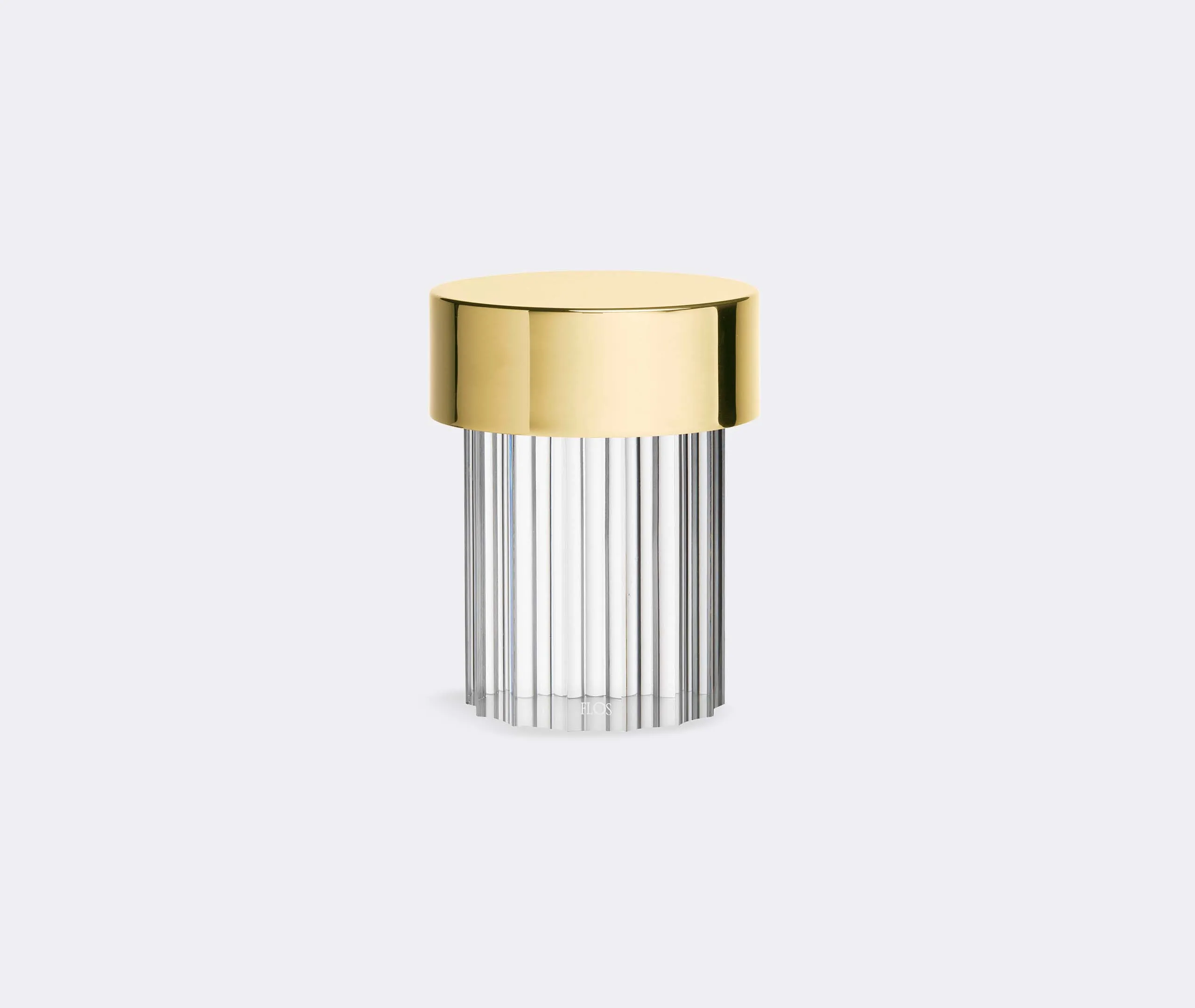 Last Order Portable Lamp Fluted - Polished Brass, Crystal image