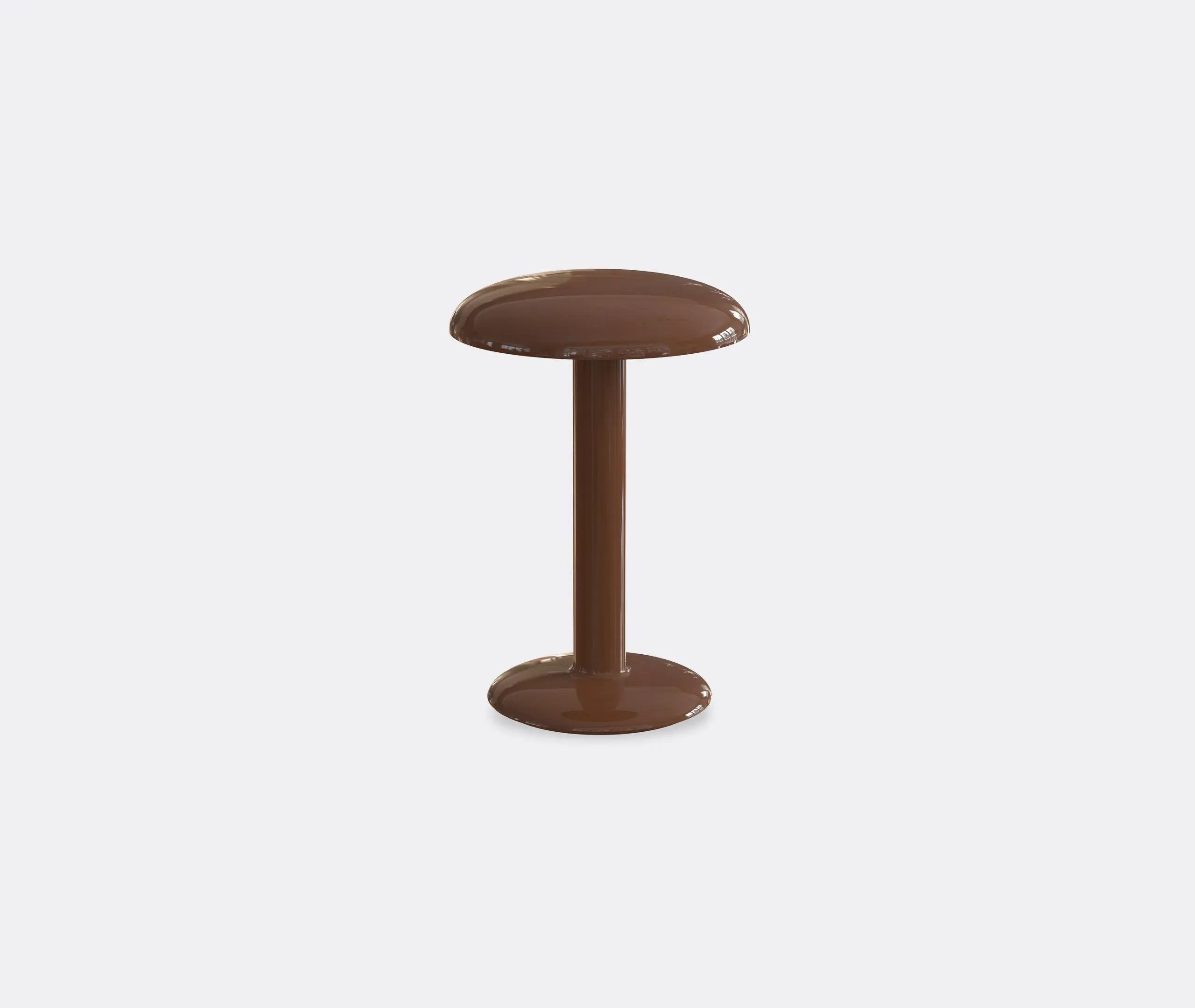 Portable Table Lamp with Battery - Brown, Aluminum