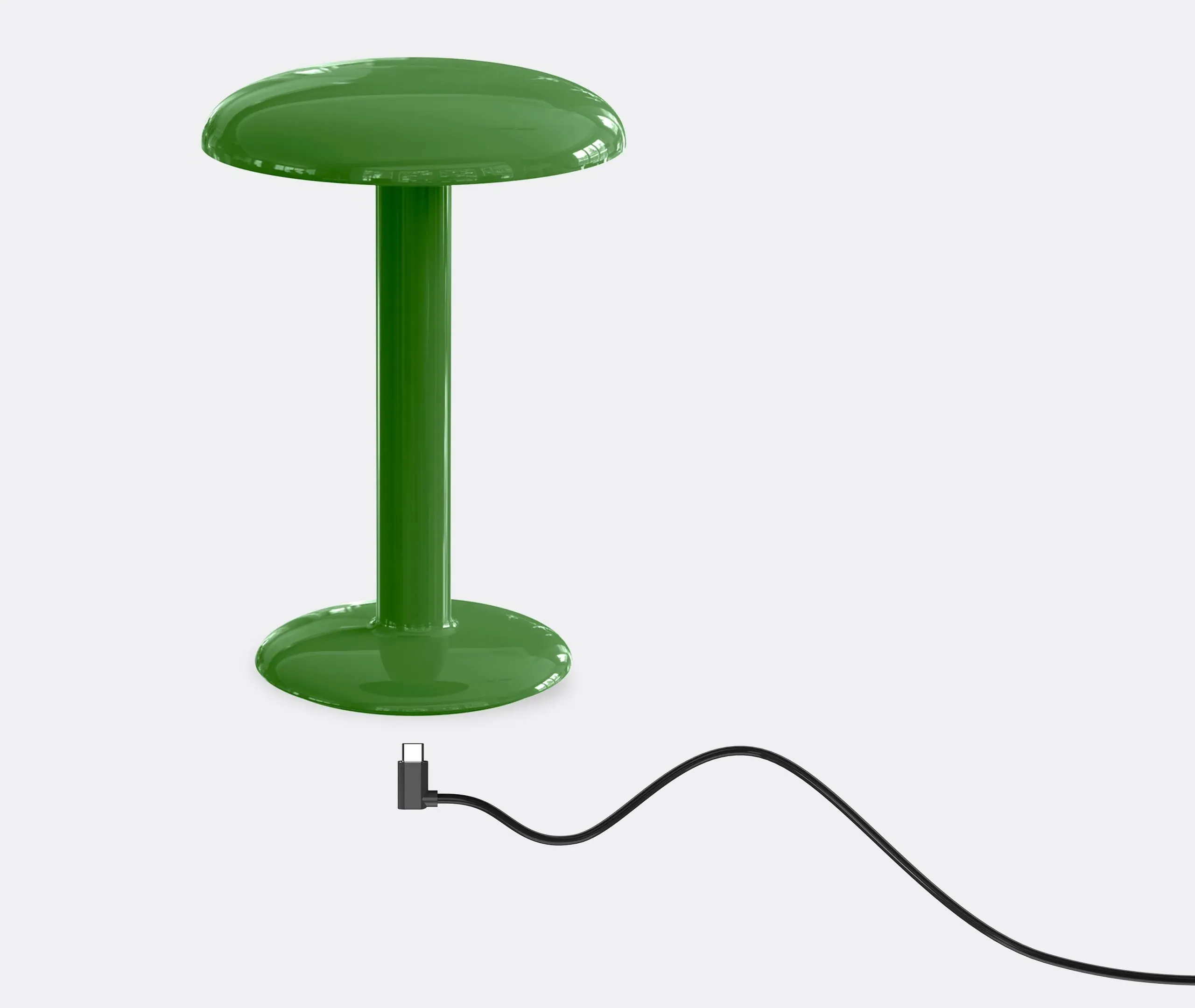 Portable Table Lamp with Battery - Green, Aluminum
