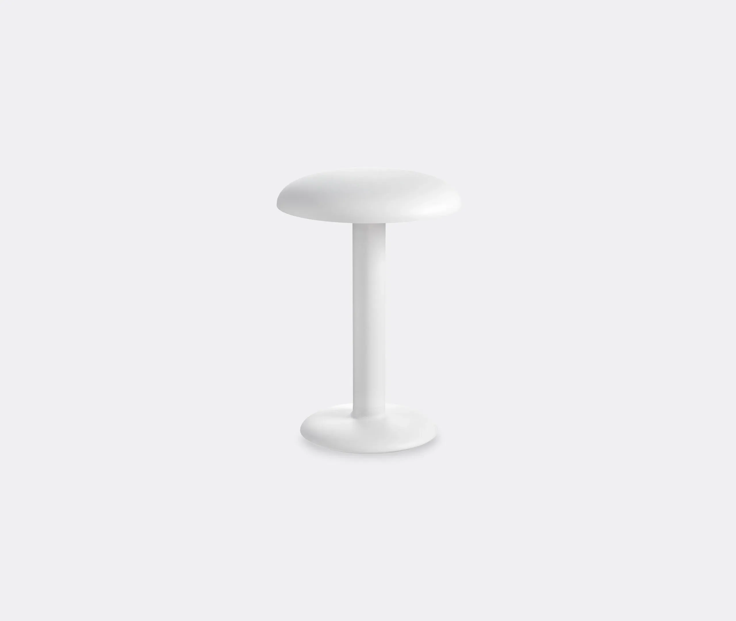Portable Table Lamp with Battery - White, Aluminum image