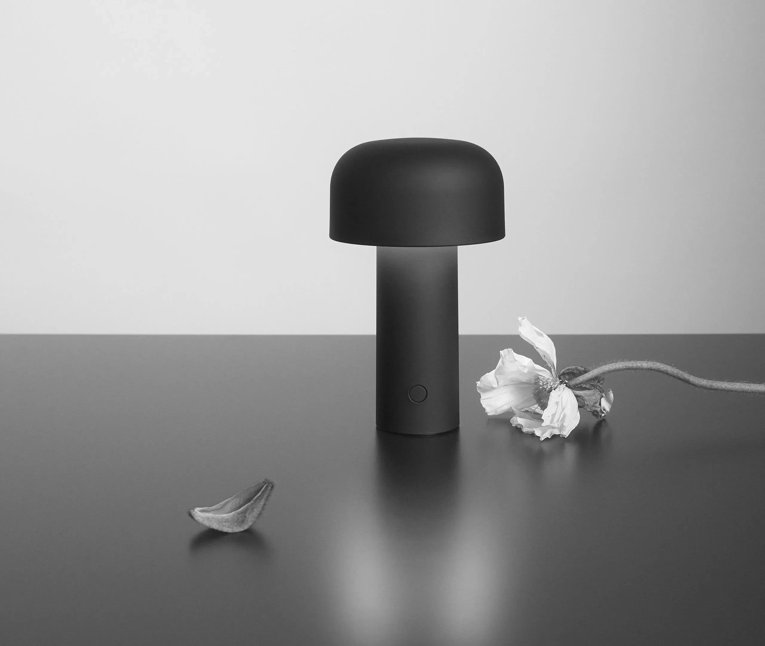 Portable Table Lamp with Dimmer - Matte Black