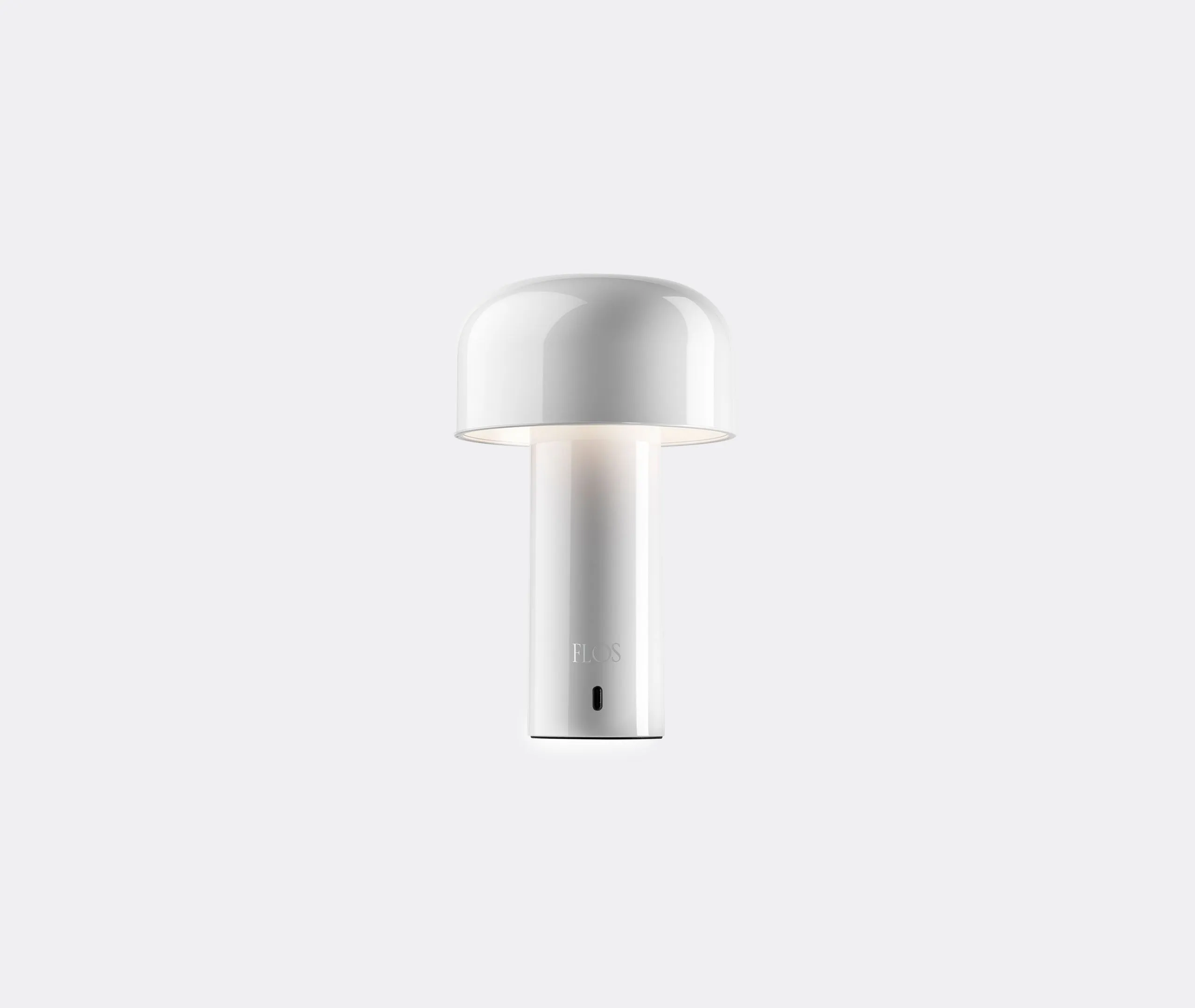 Portable Table Lamp with Dimmer - White