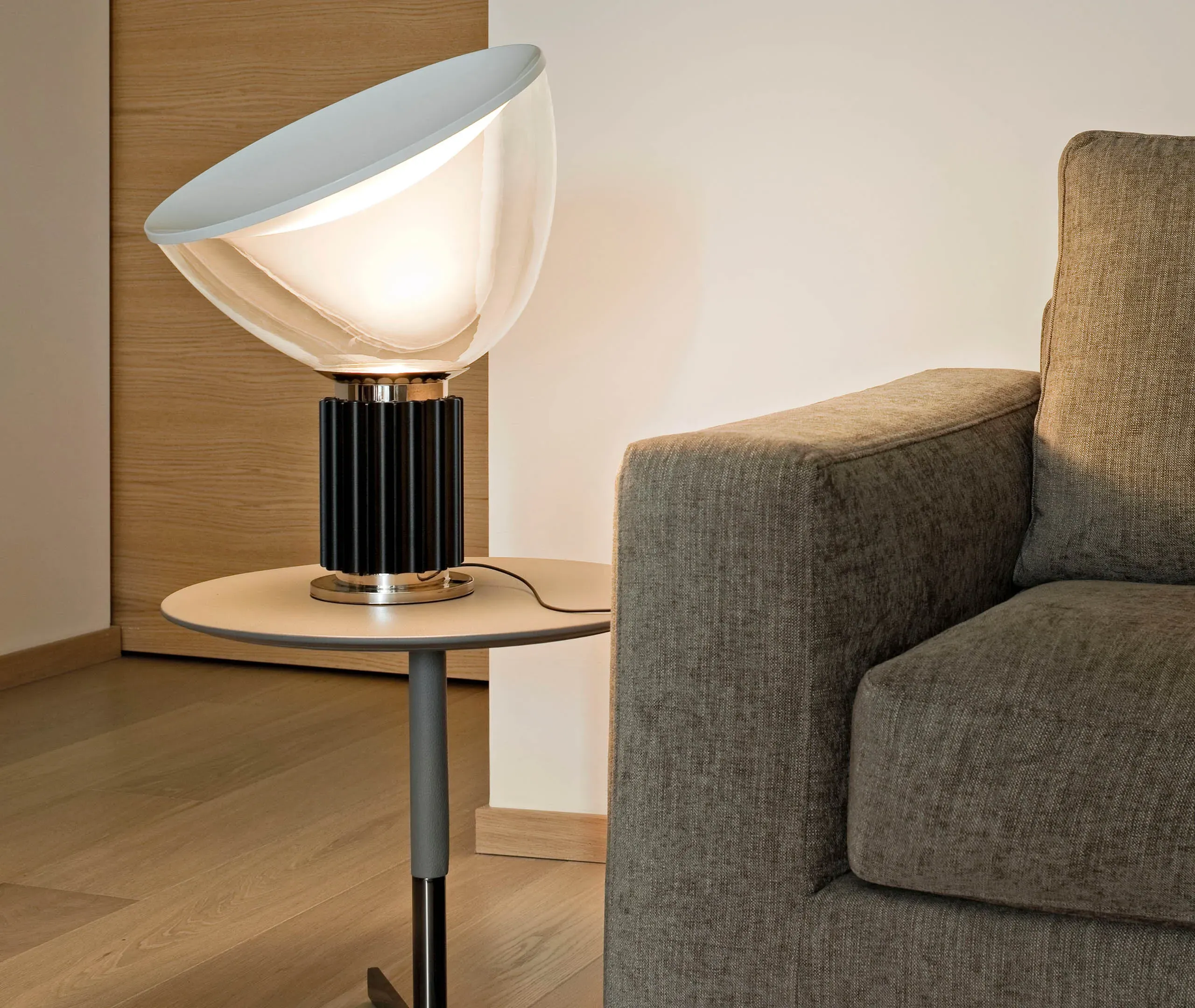 Small Table Lamp with Dimmer - Black, Aluminum