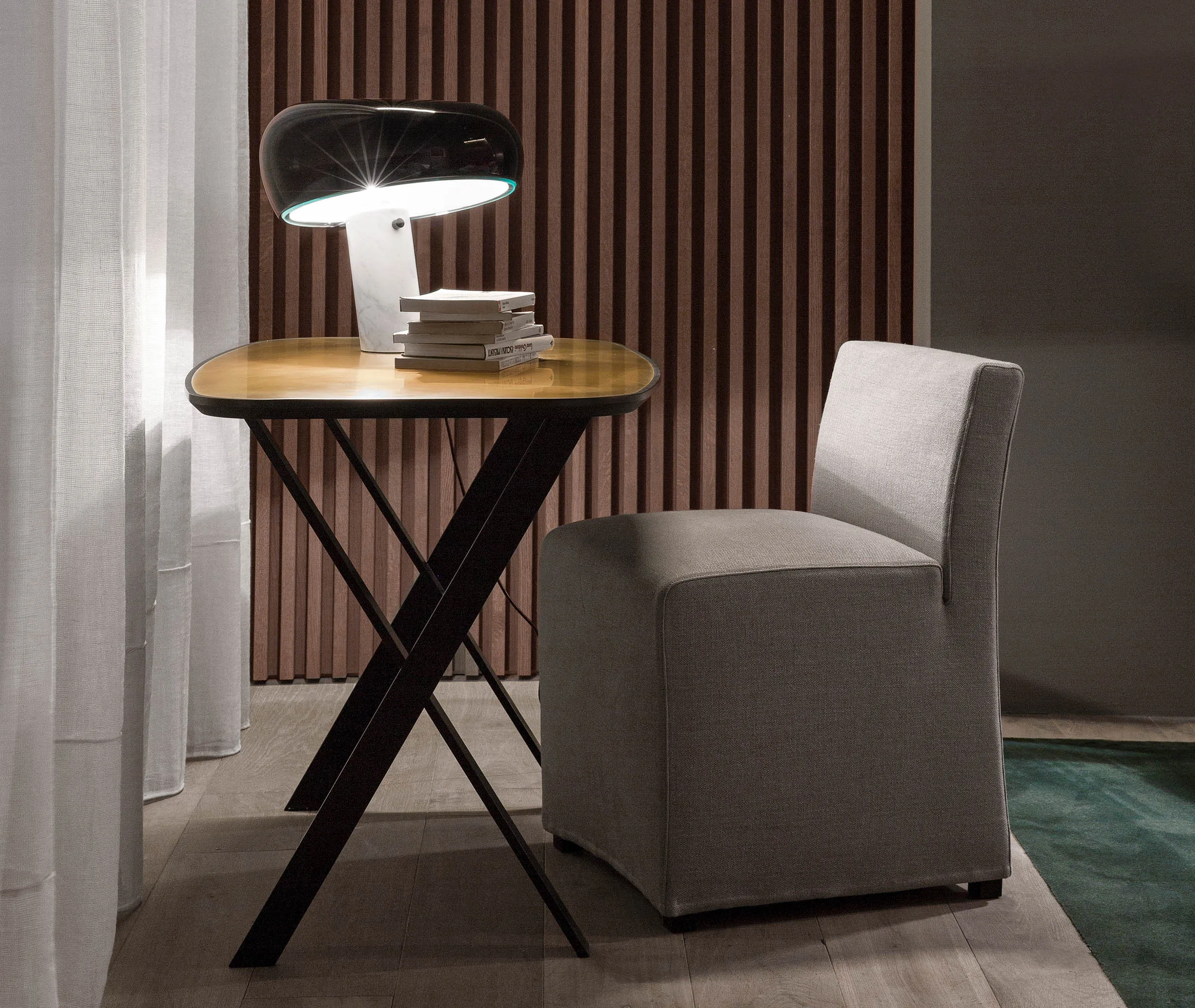 Snoopy Table Lamp with Touch Dimmer - Black, Marble