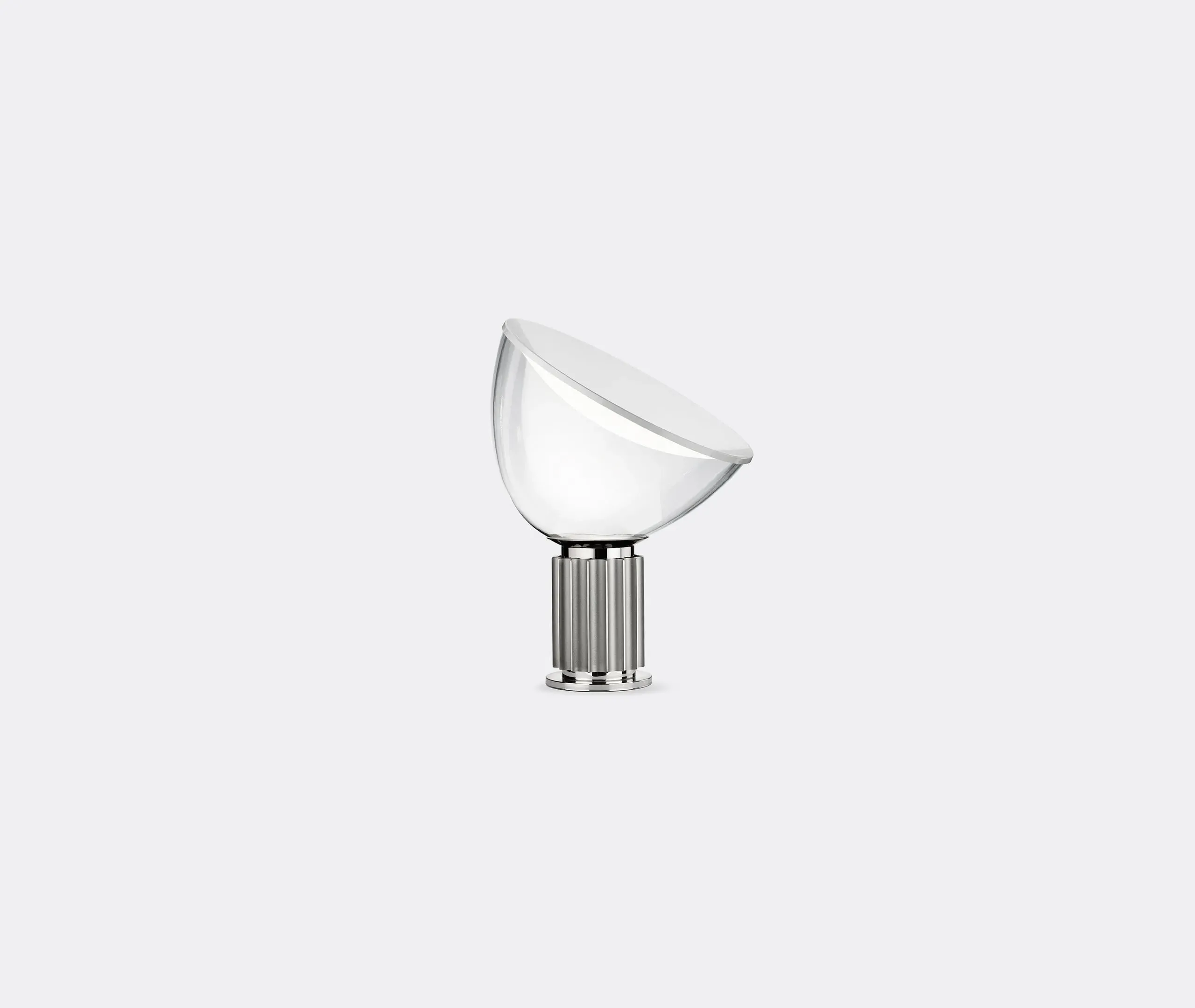 Taccia Small Table Lamp with Dimmer - Silver, Aluminium product
