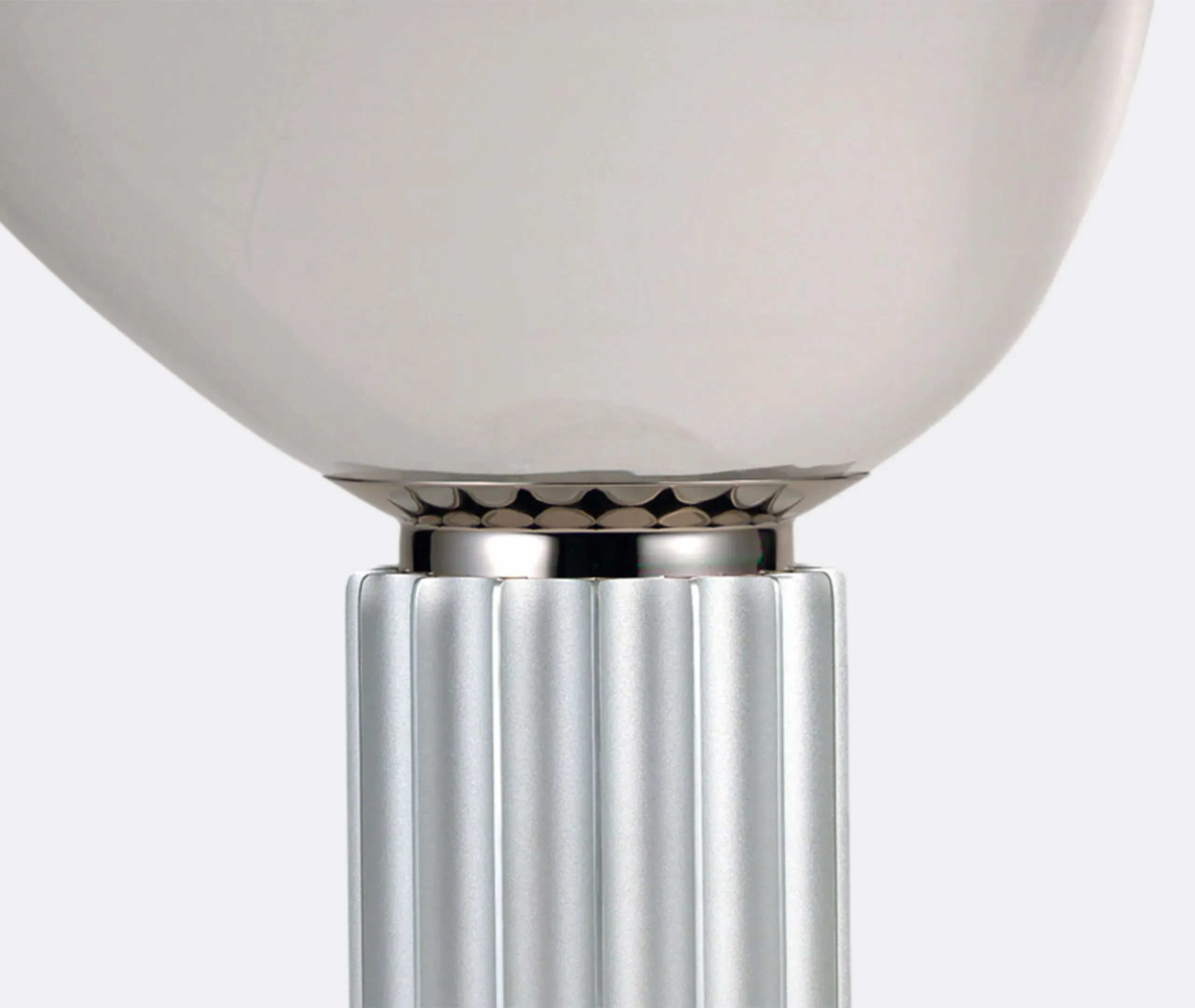 Taccia Table Lamp with Dimmer - Silver, Aluminum