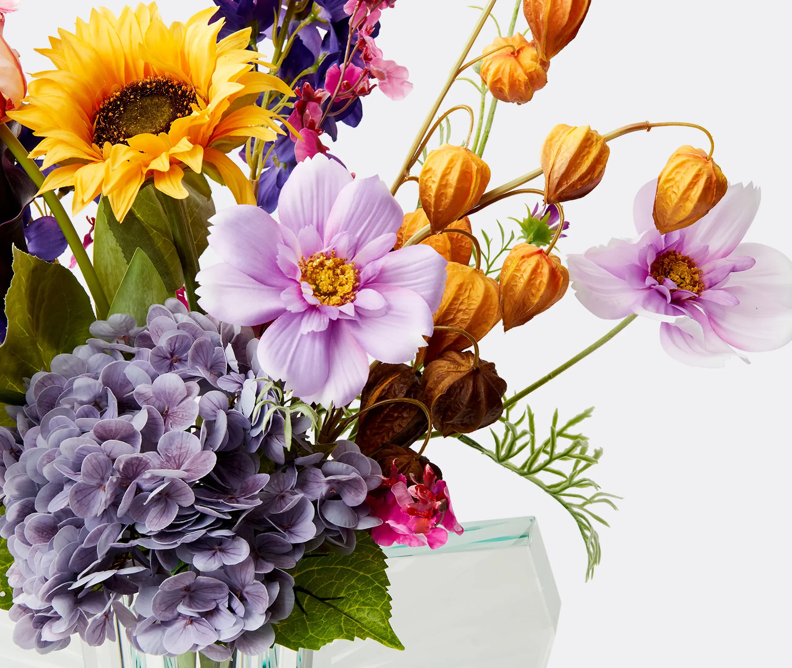 Flowerism Studio Sunflower & Red Tulip Mix Bouquet Set of 12 - Multicolour alternate view