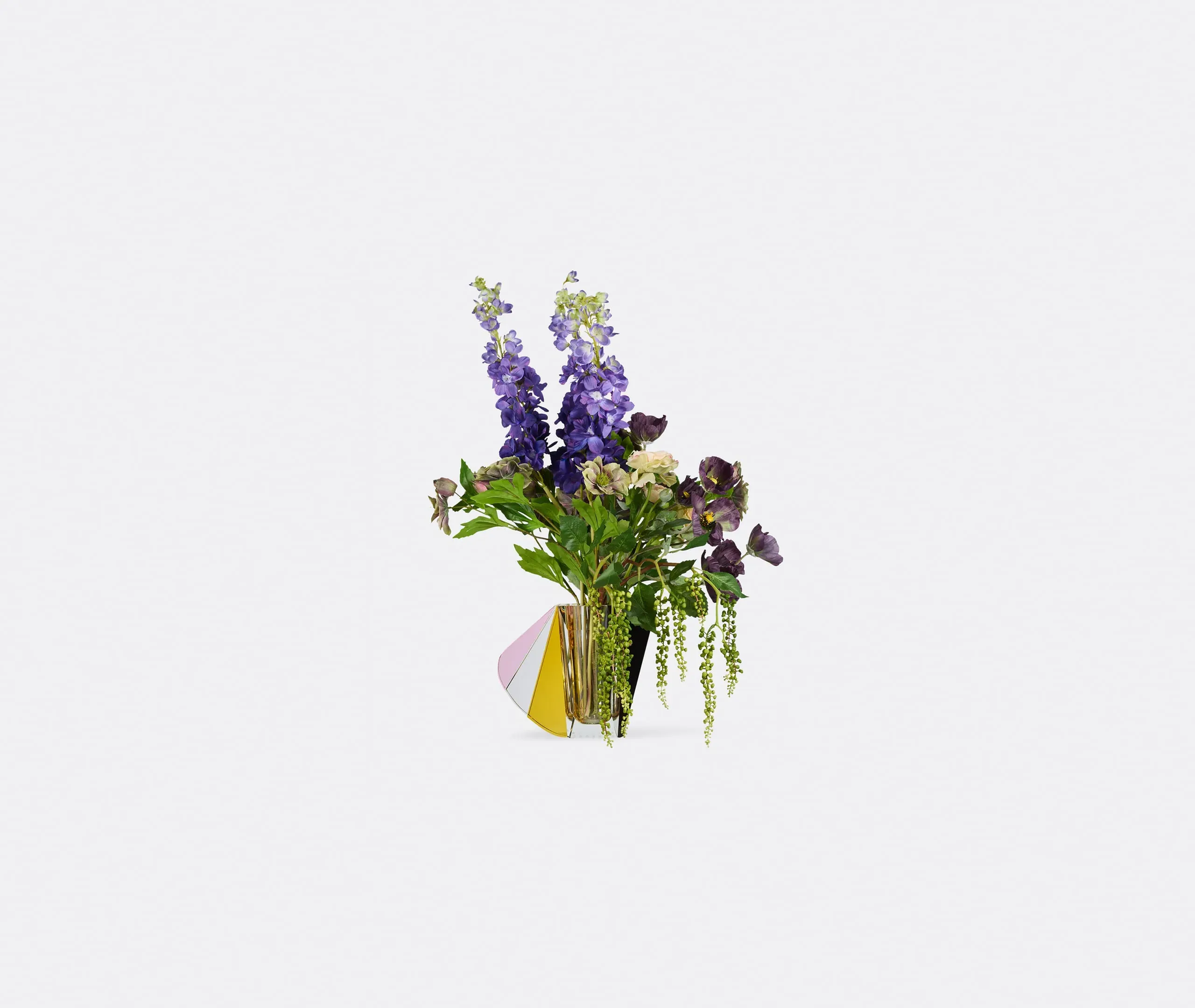 Purple Deluxe Mix Artificial Bouquet Set of 15 - Multicolour product