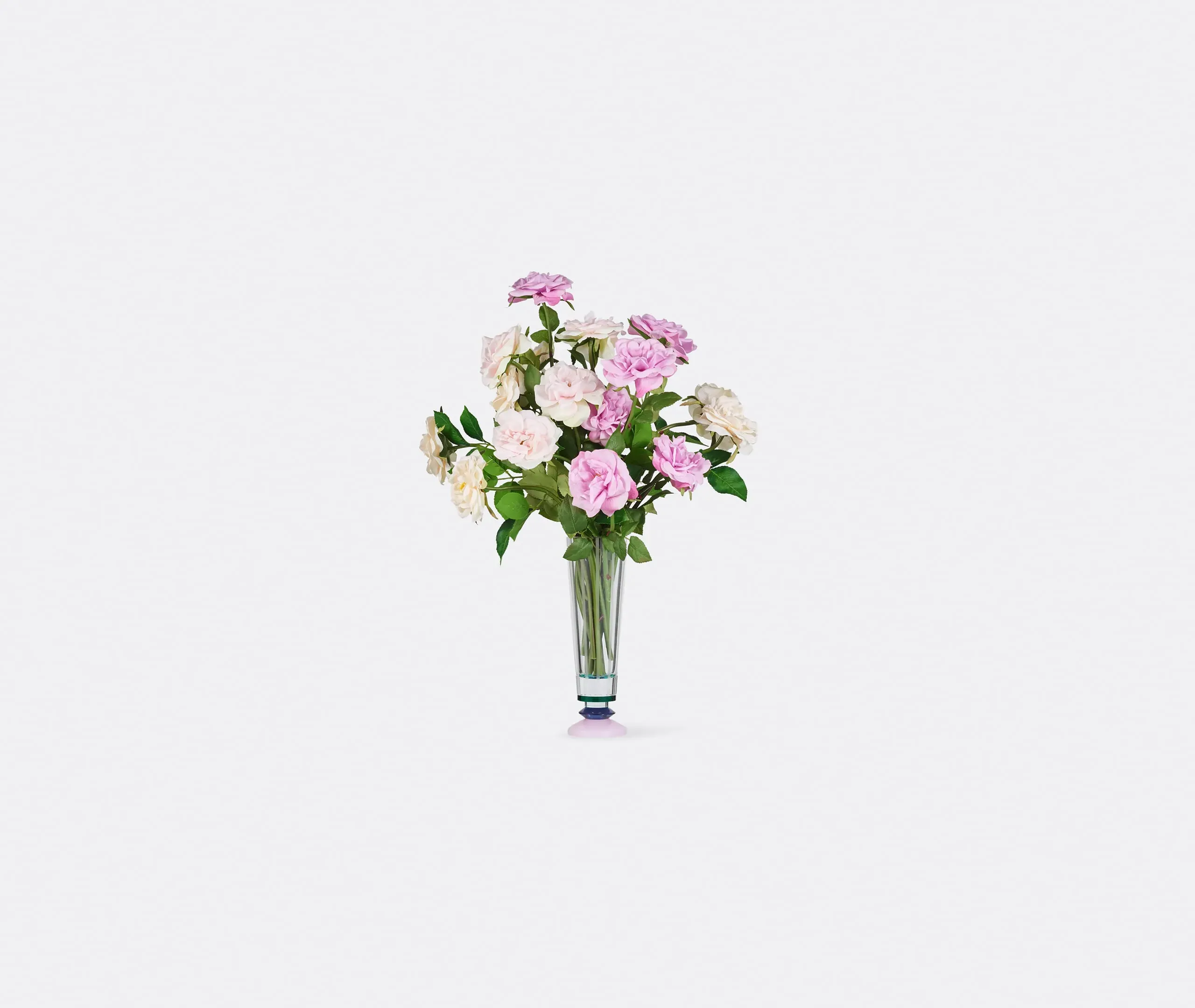 Tea Rose Bundle Set of 17 Artificial Bouquet - Multicolour product
