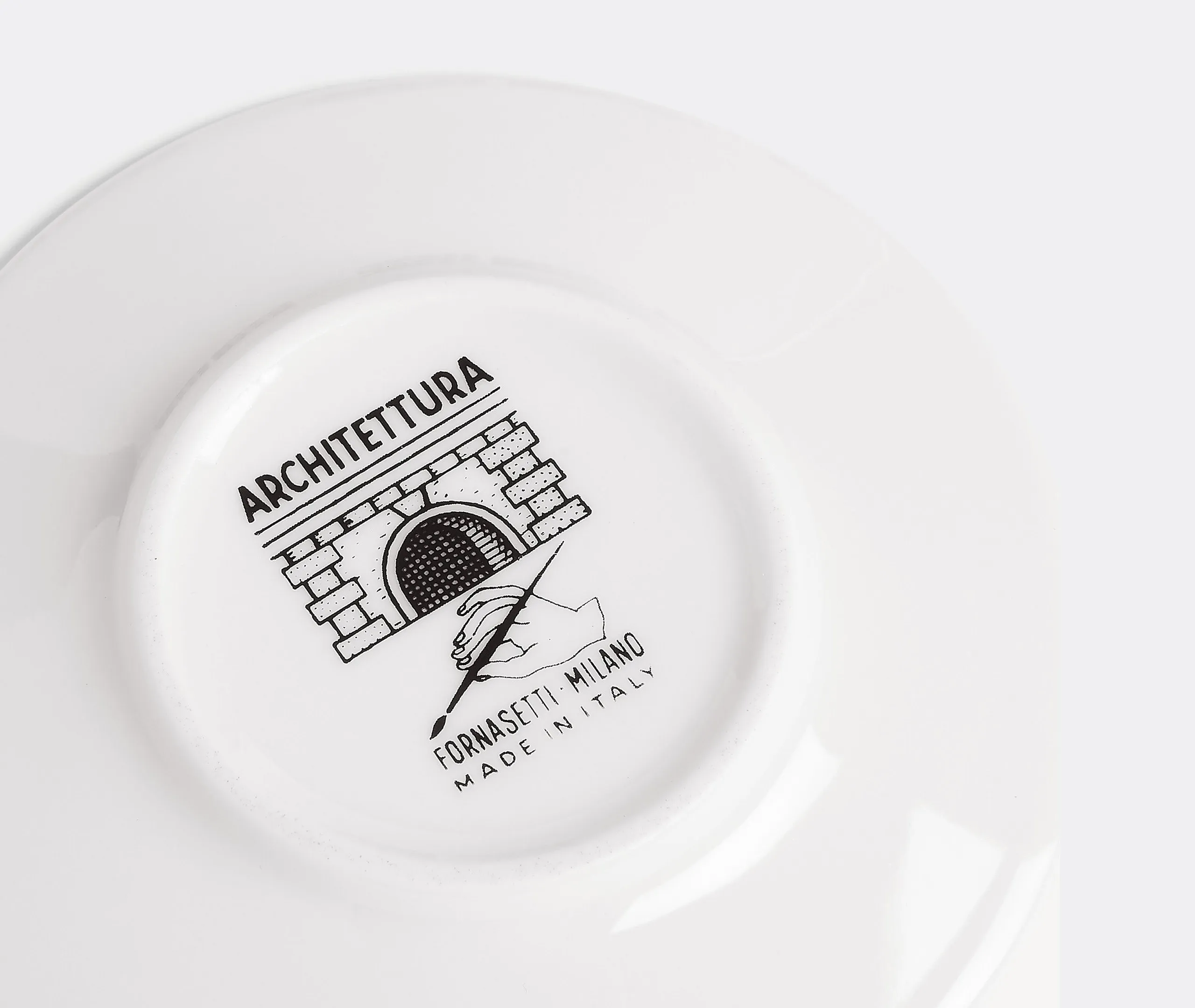 Architettura Coffee Cup and Saucer Set of 6 - Black and White