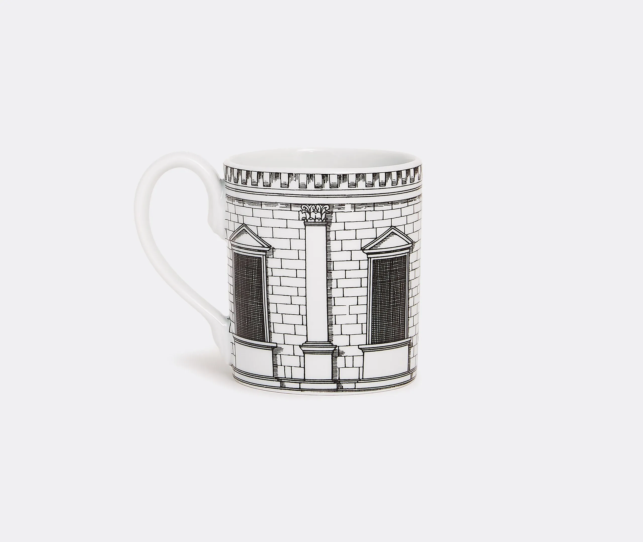 Architettura Mug - Black And White, Porcelain