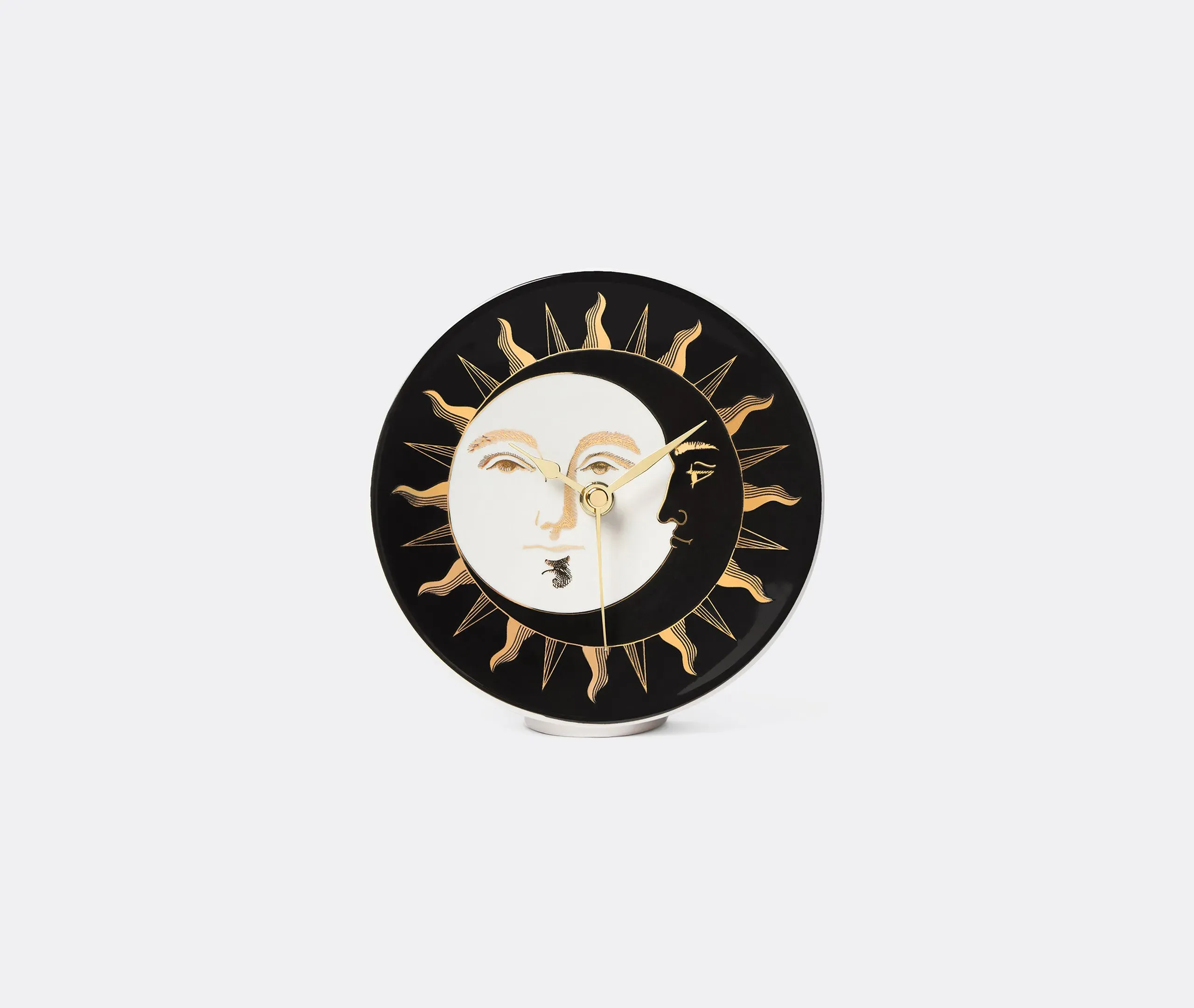 Desk Clock with Gold Hands - Multi, Ceramic