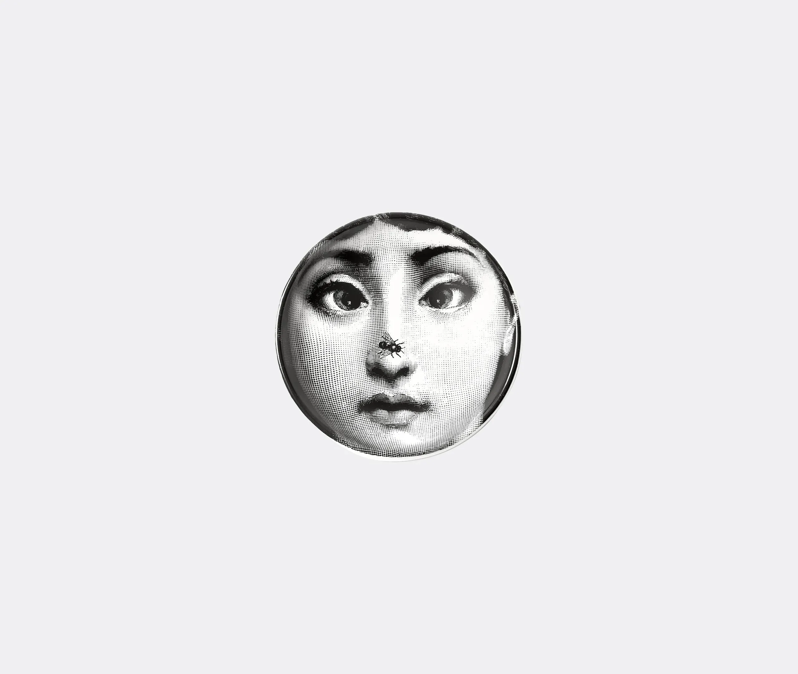 Fornasetti Tema e Variazioni N.363 Round Ashtray - Black & White, Porcelain product