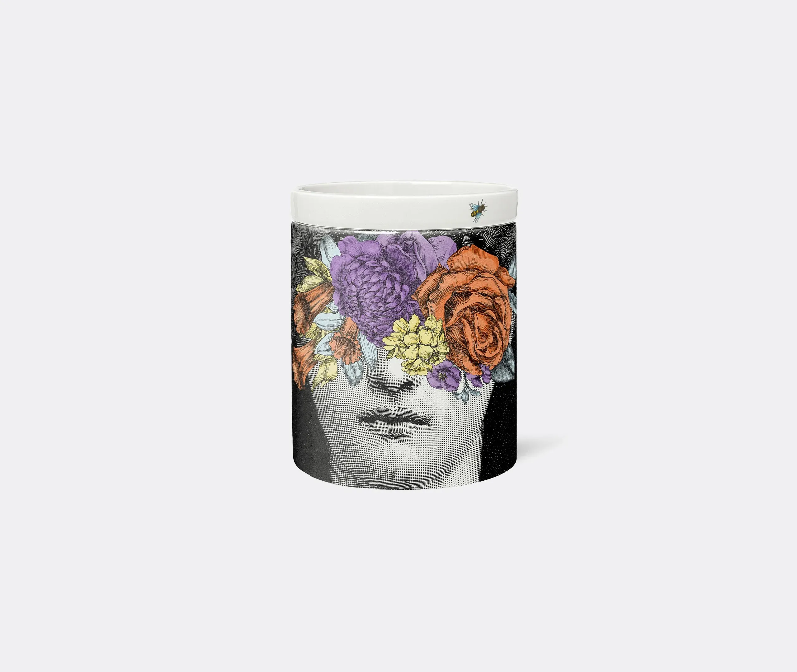 Large Scented Candle Tra I Fiori Decor - Multicolour, Porcelain