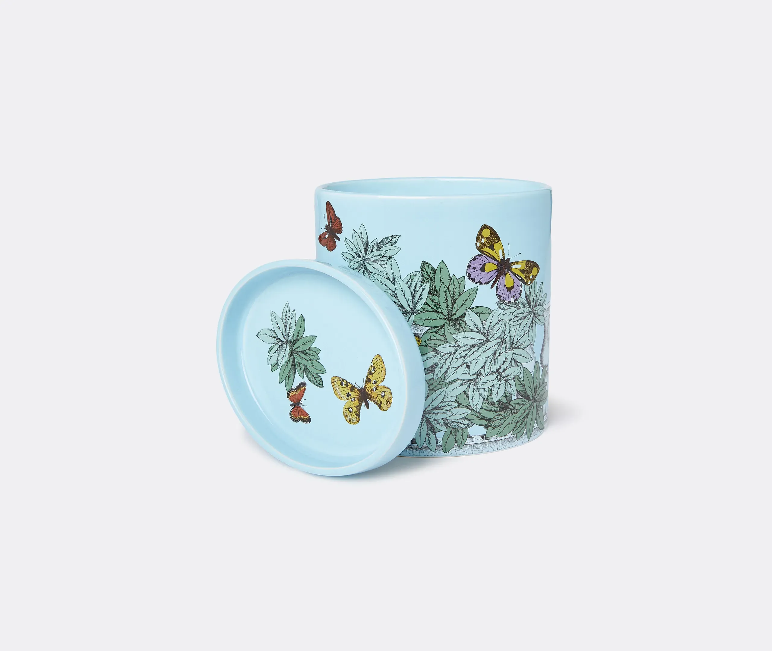 Nel Mentre Farfalle E Balaustra Scented Candle - Multicolour, Porcelain