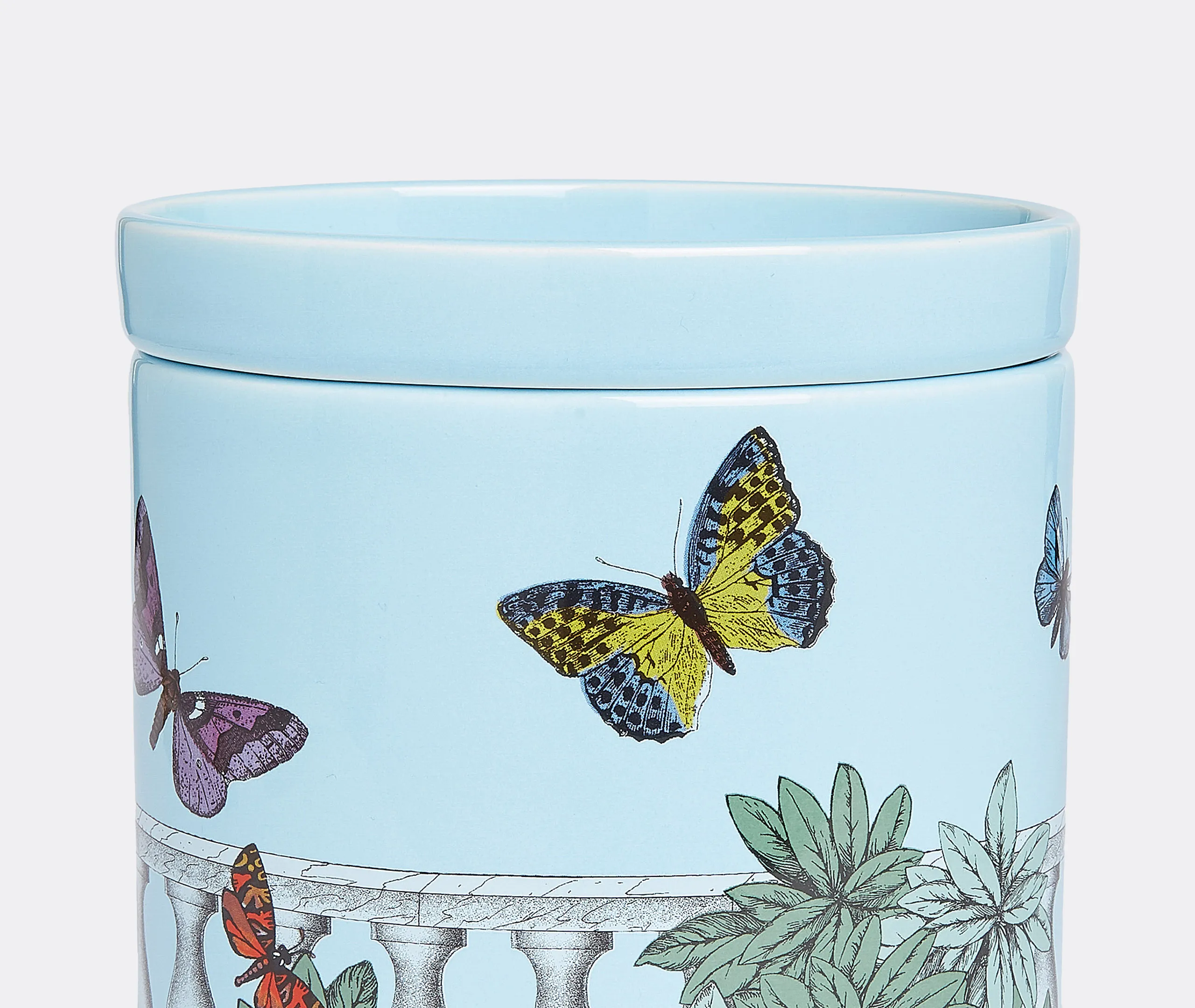 Nel Mentre Farfalle E Balaustra Scented Candle - Multicolour, Porcelain
