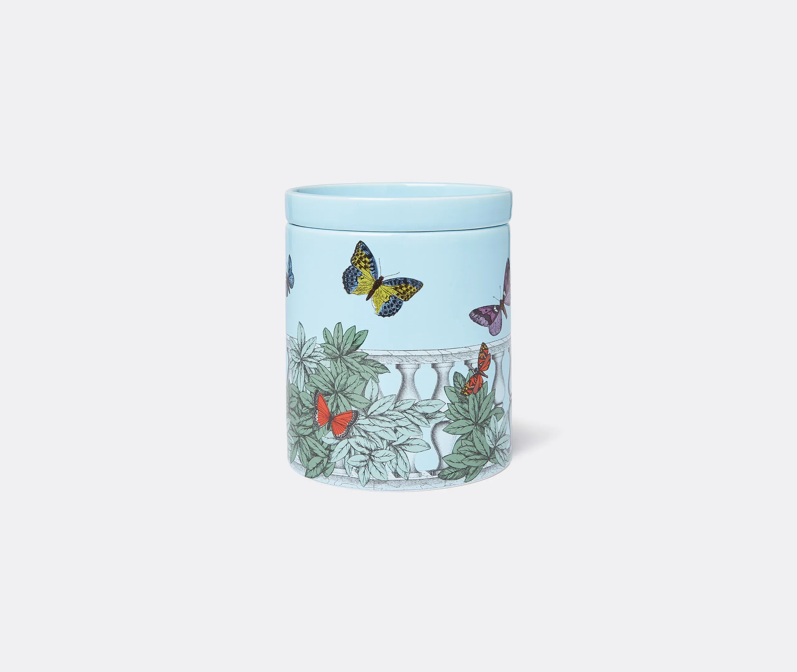 Nel Mentre Farfalle E Balaustra Scented Candle - Multicolour, Porcelain