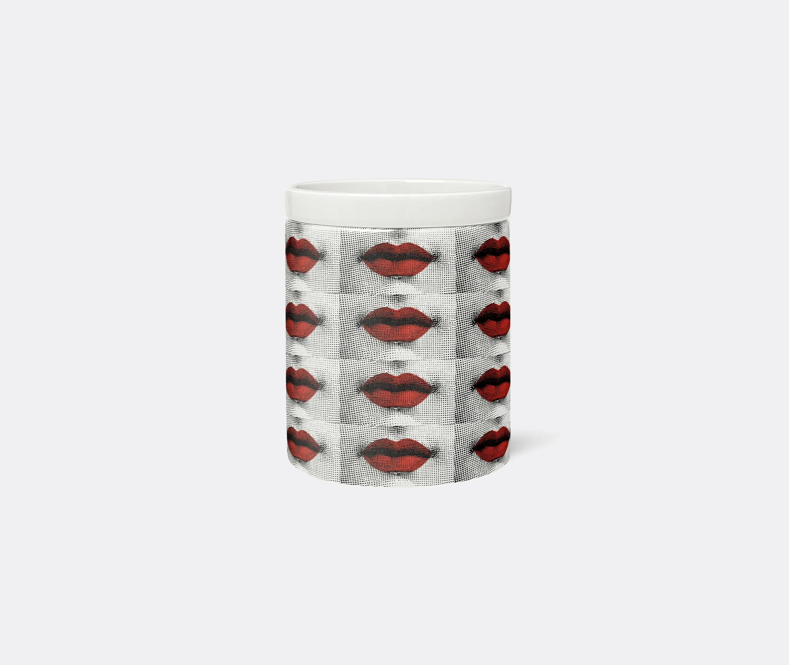 Nel Mentre Scented Candle Bocche Decor - Multicolour, Porcelain