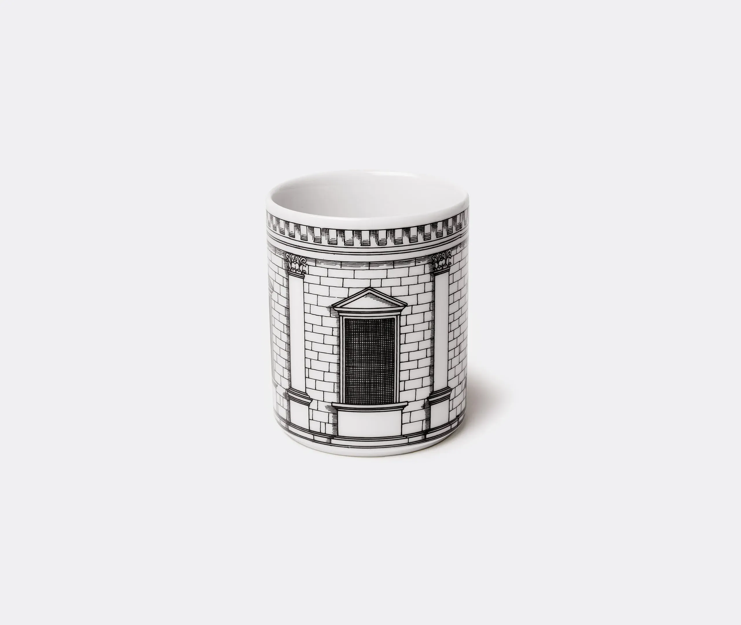 Pencil Holder with Architectural Print - Black image